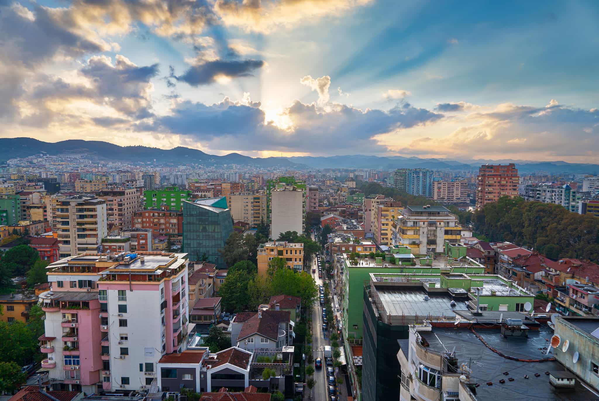 Tirana city, Albania. Photo: GettyImages-1214330003