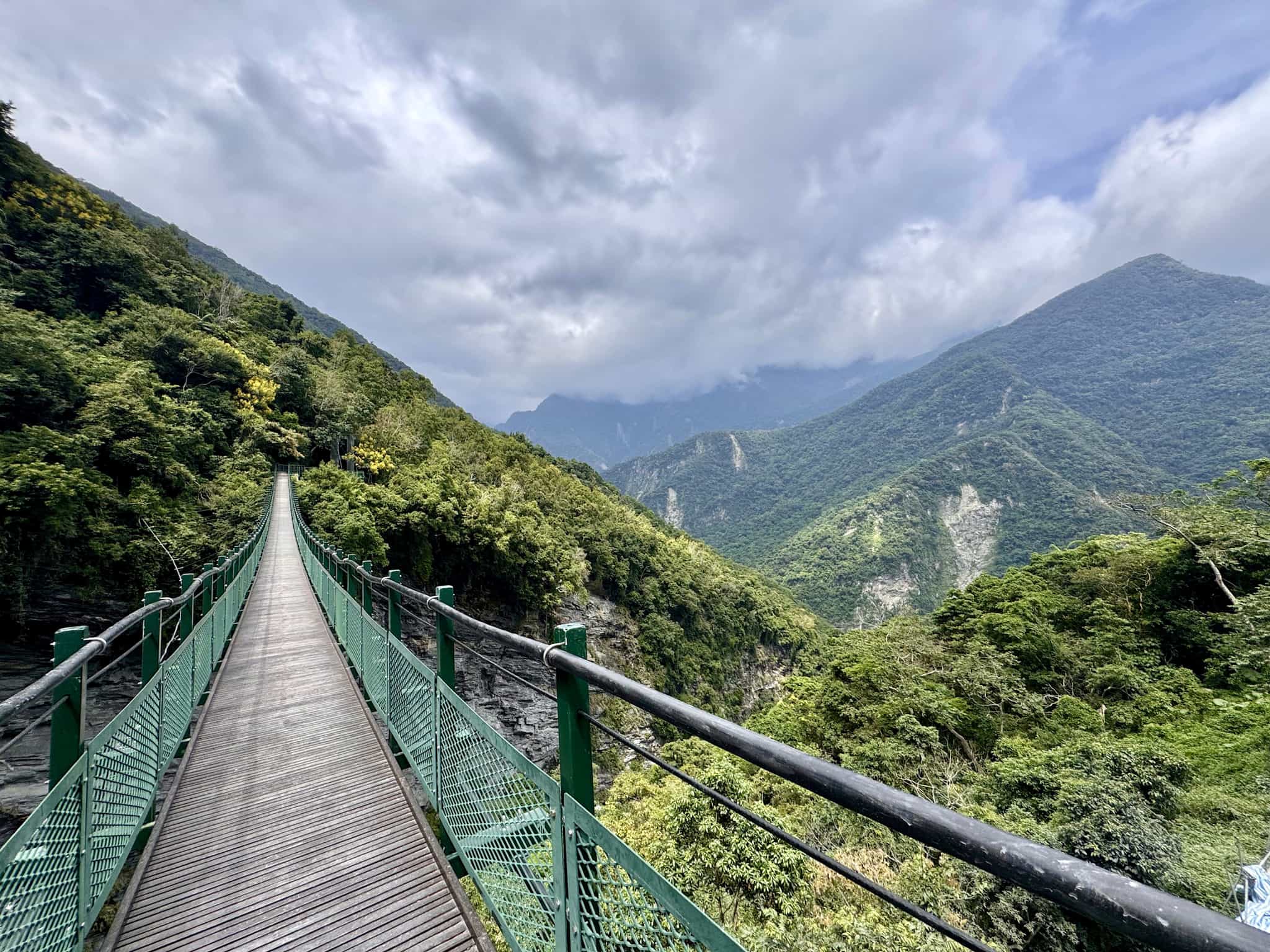 Walami Trail suspension bridge in Taiwan.