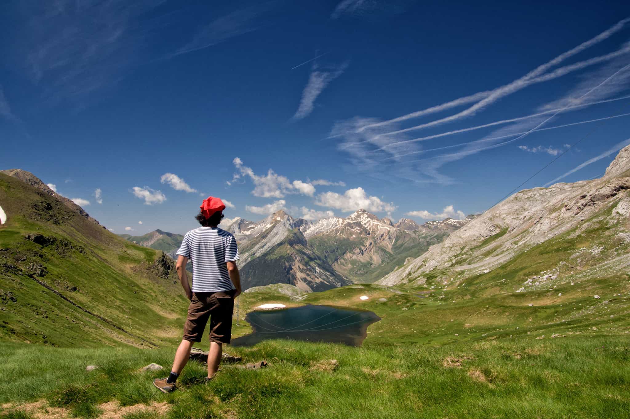 Hiker in the French Pyrenees
