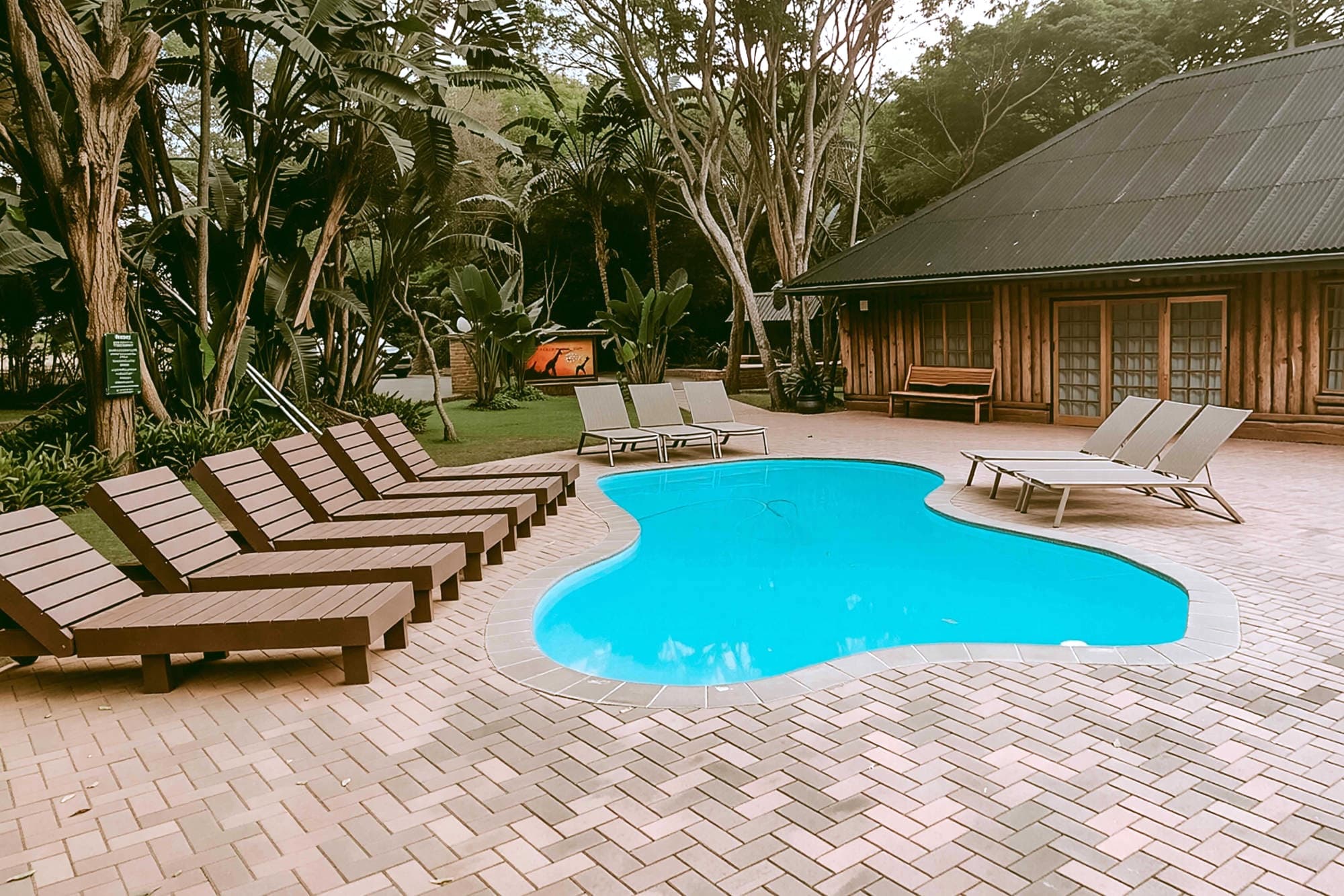 Pool at Ezulwini Game Lodge, South Africa.