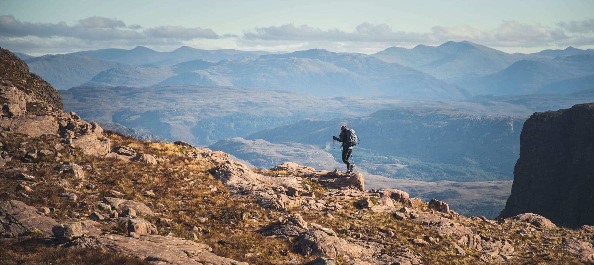 Adventurer Ian Finch in the mountains.