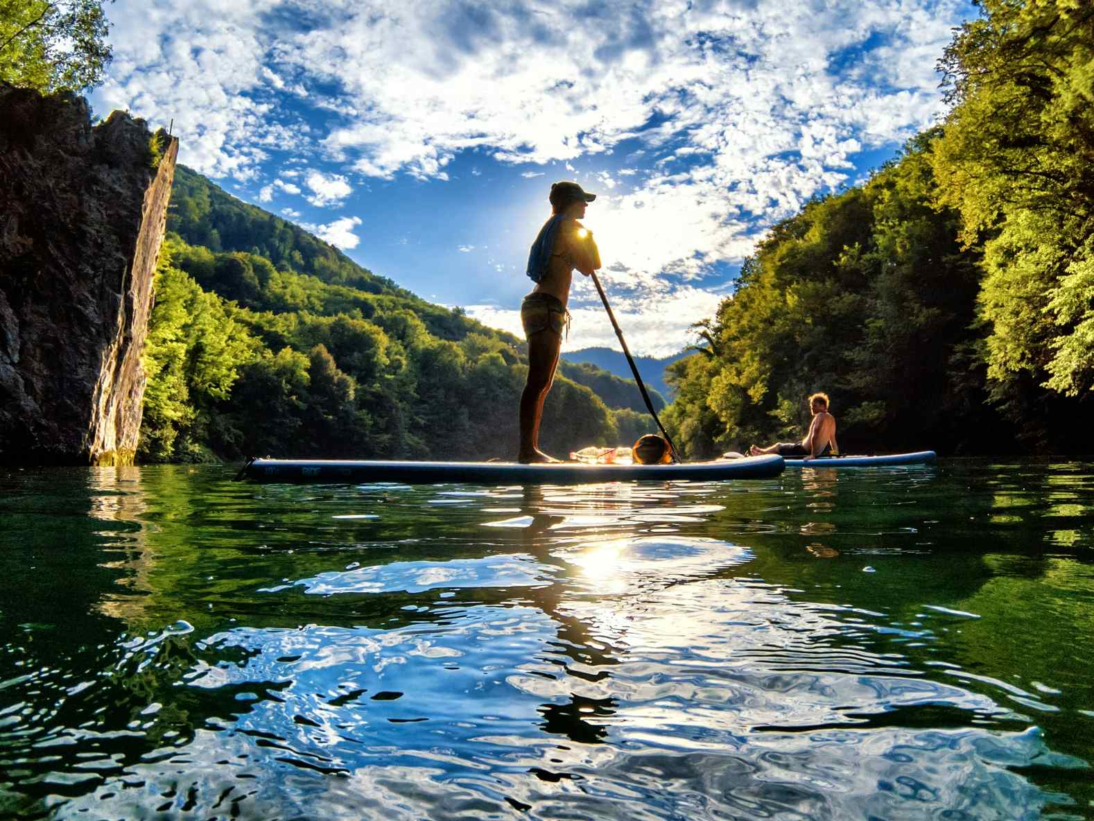 SUP in the Soca Valley, Slovenia. Photo: Host/Wajdusna