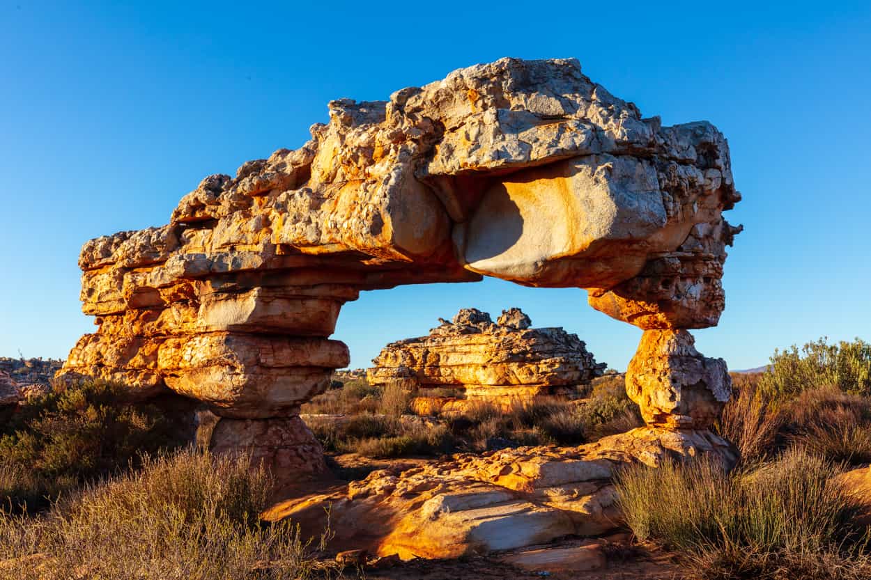 Rock formations in Cederberg wilderness area.