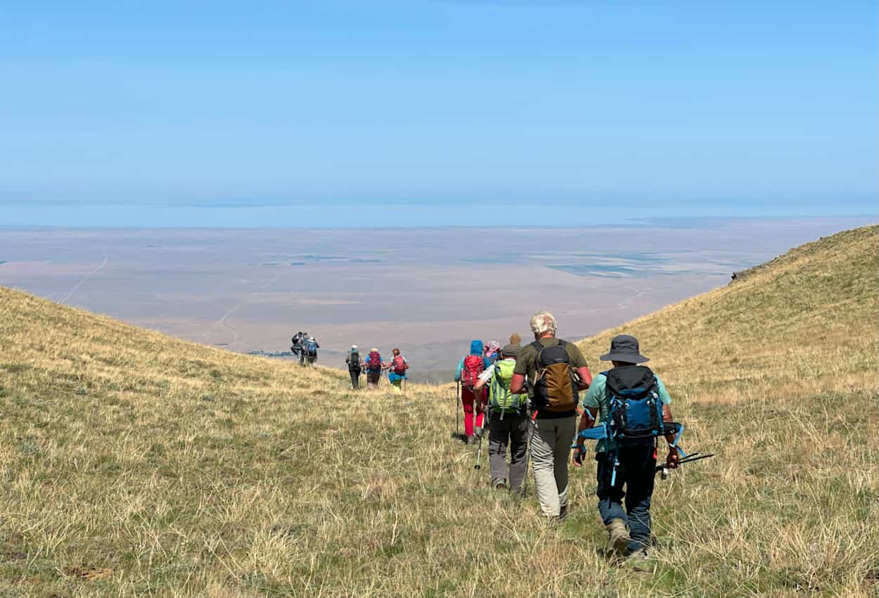 Hiking the Nuratau Mountains, Uzbekistan.