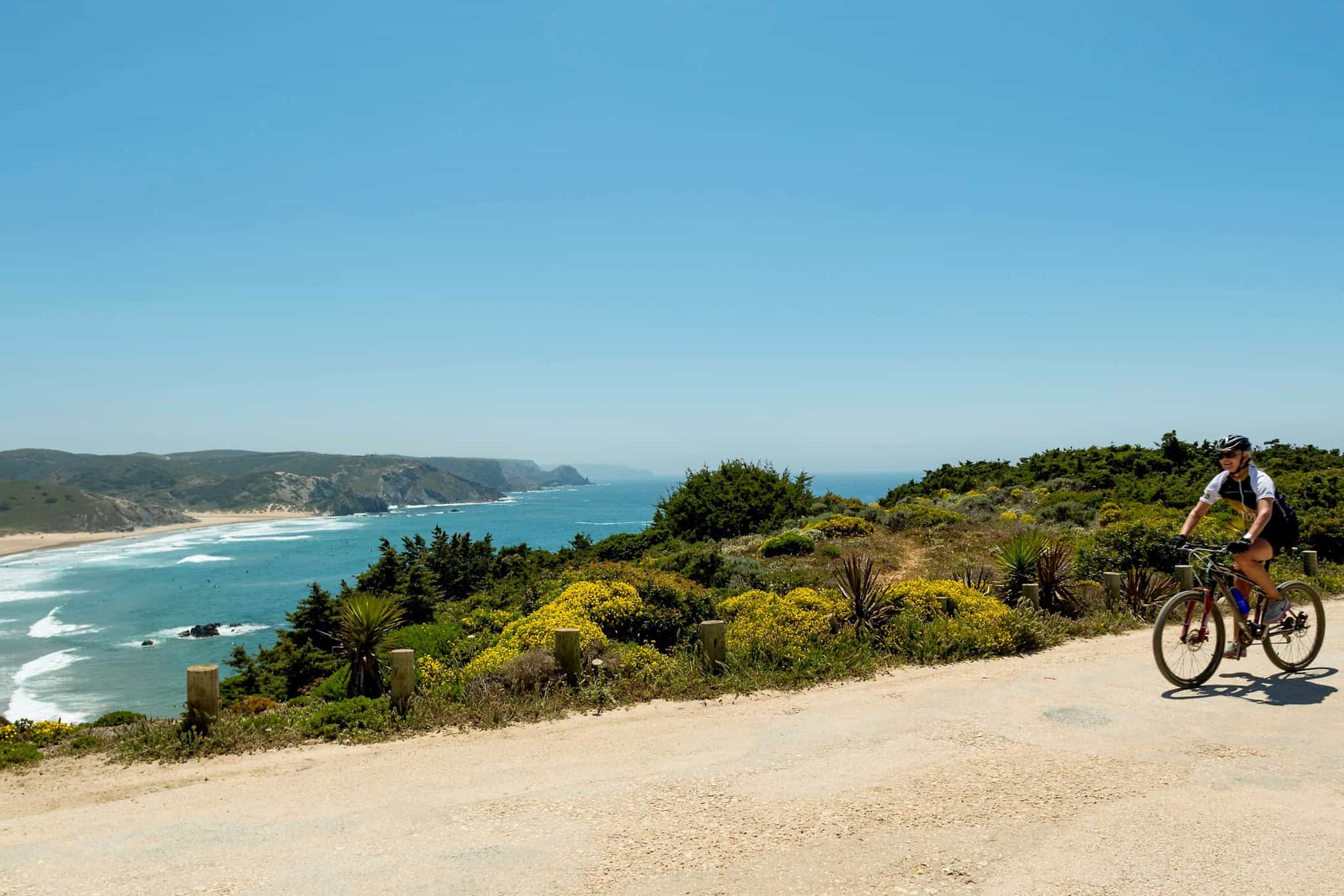 Cycling Algarve coastline, Portugal