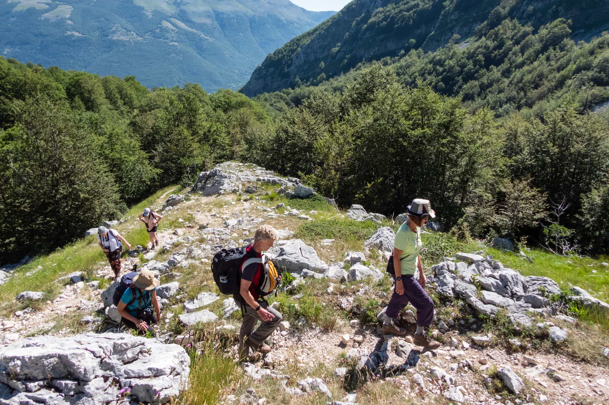 Hiking, Abruzzos, Italy. Photo: Host/Wildlife Adventures