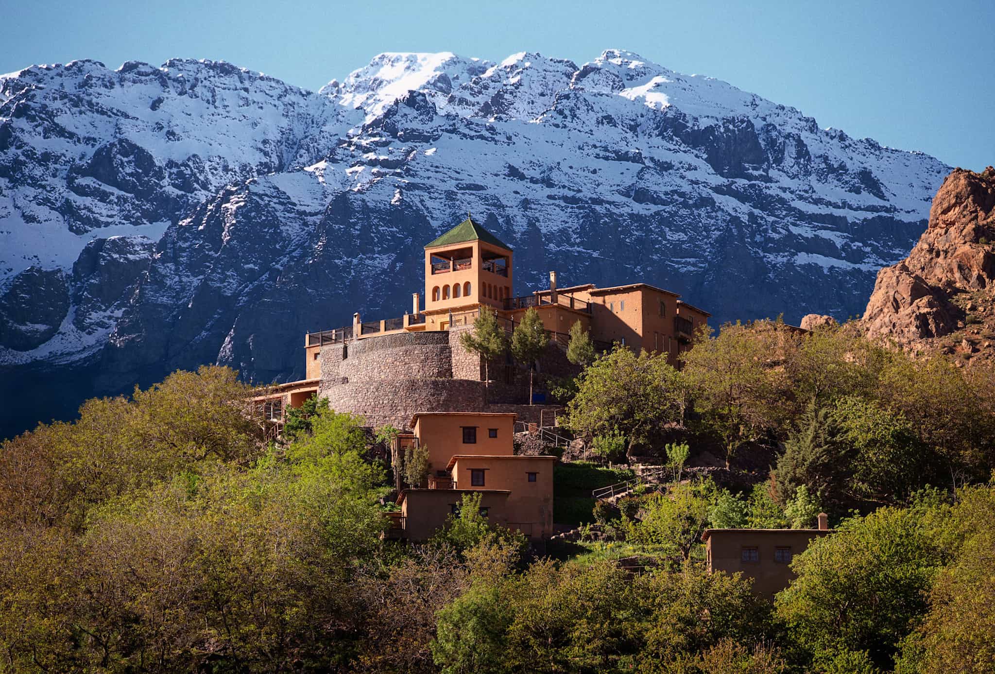 Kasbah du Toubkal in the Atlas Mountains, Morocco