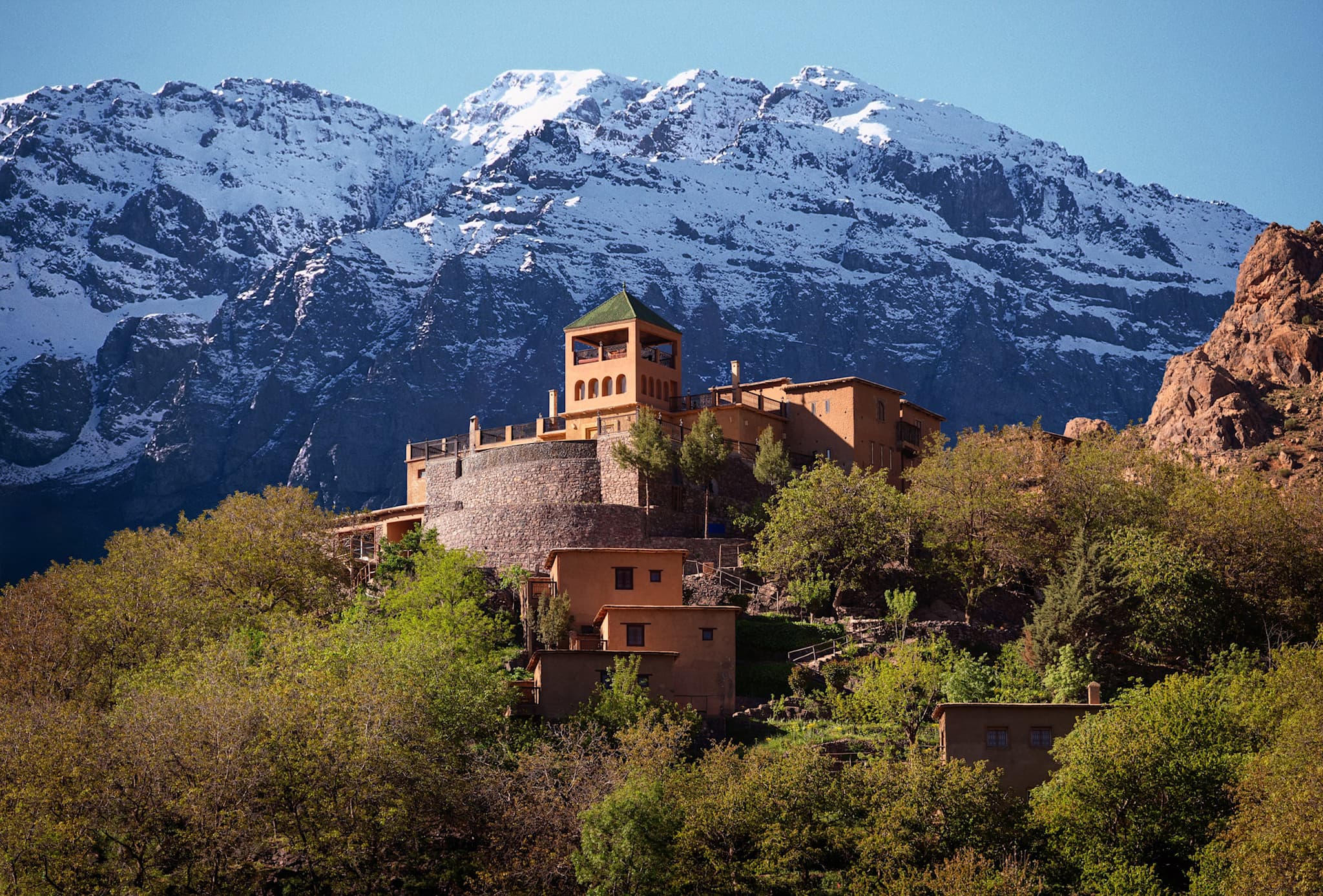 Kasbah du Toubkal in the Atlas Mountains, Morocco