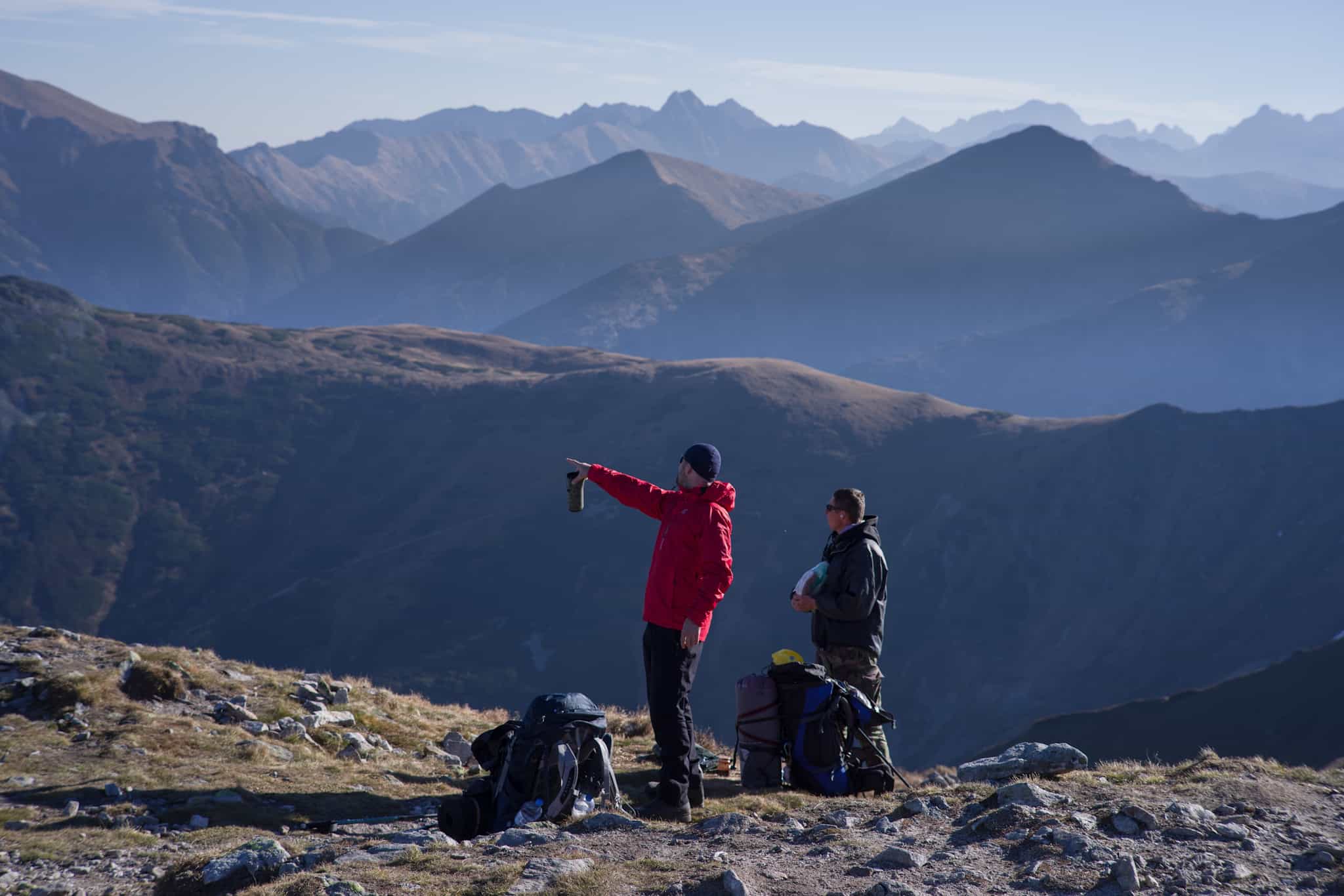 2 hikers in the Western Tatra Mountain