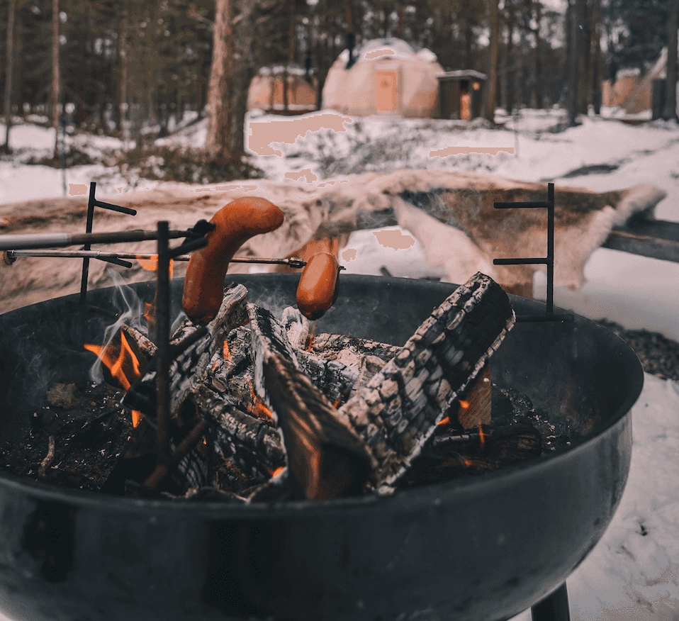 BBQ at Aurora Canvas Domes, Norway