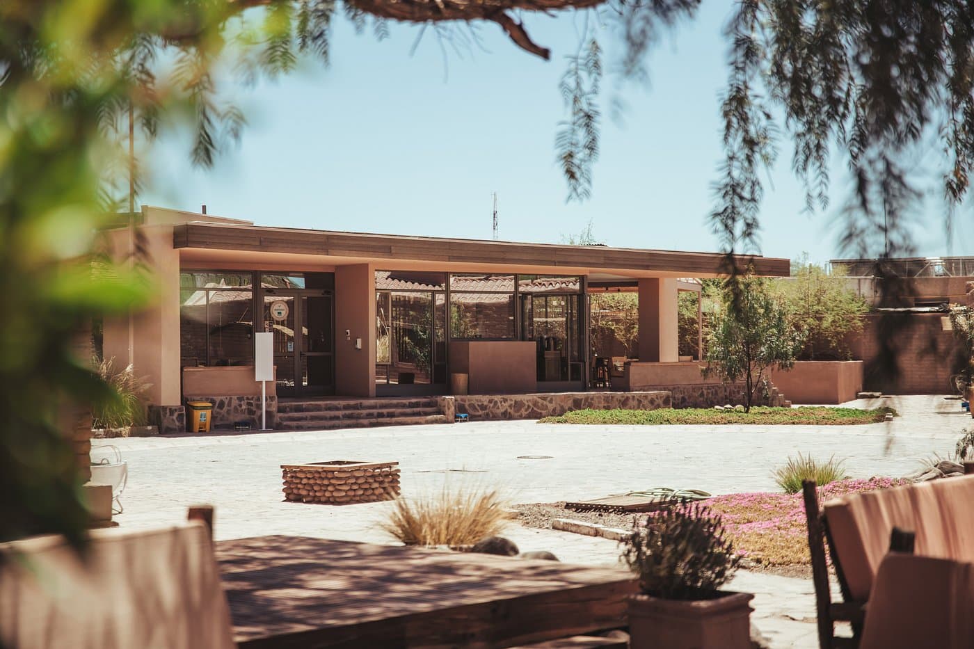 Exterior of the Casa Don Tomas Hotel, San Pedro de Atacama, Chile.