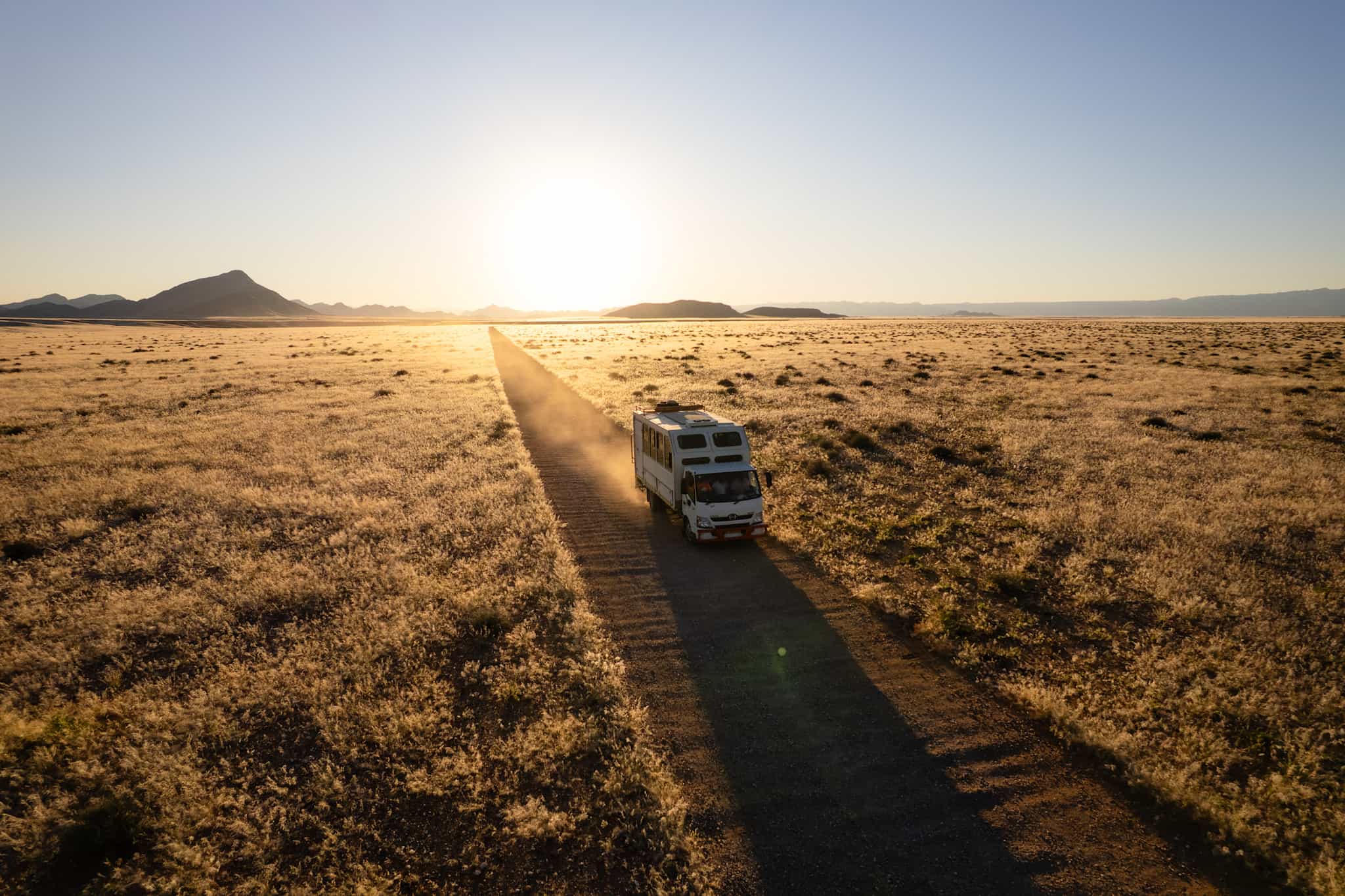 On the road to Swakopmund in Nambia's Namib Desert