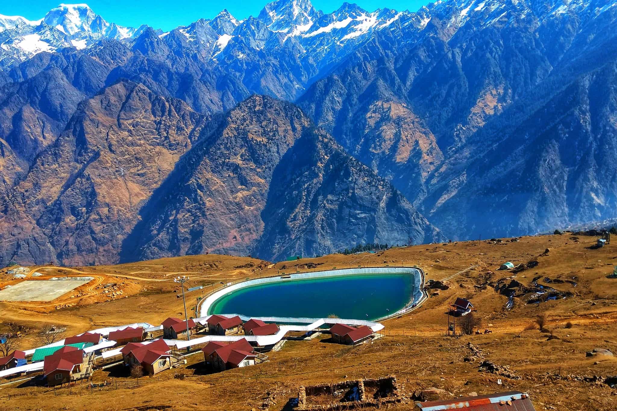 Auli, end of Kuari Pass trek, India - Canva link: https://www.canva.com/photos/MAEBiDGcqnM-top-hill-view-of-auli-uttarakhand-india/