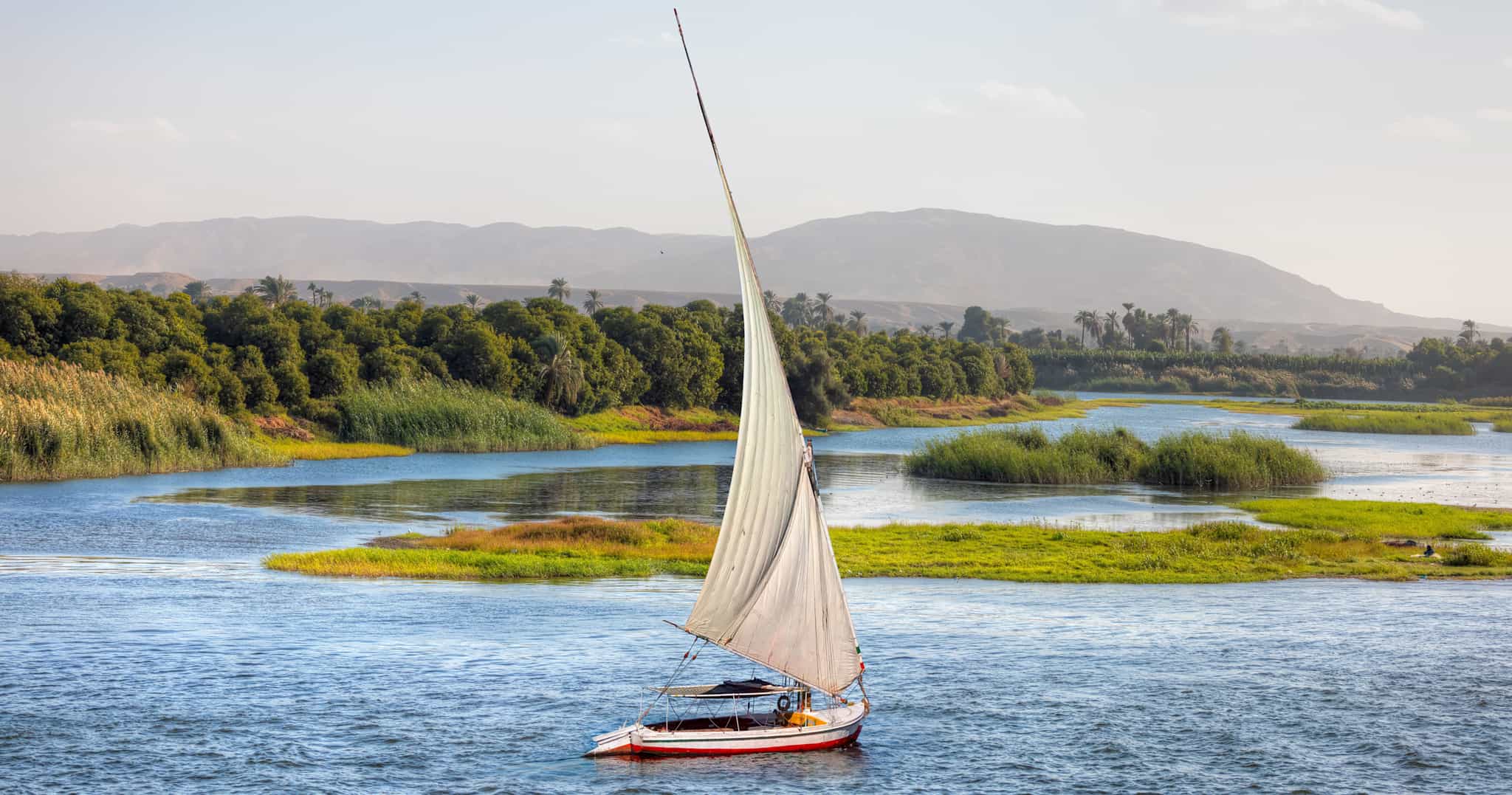 Feluccas, Egypt. Photo: Shutterstock 2494990711