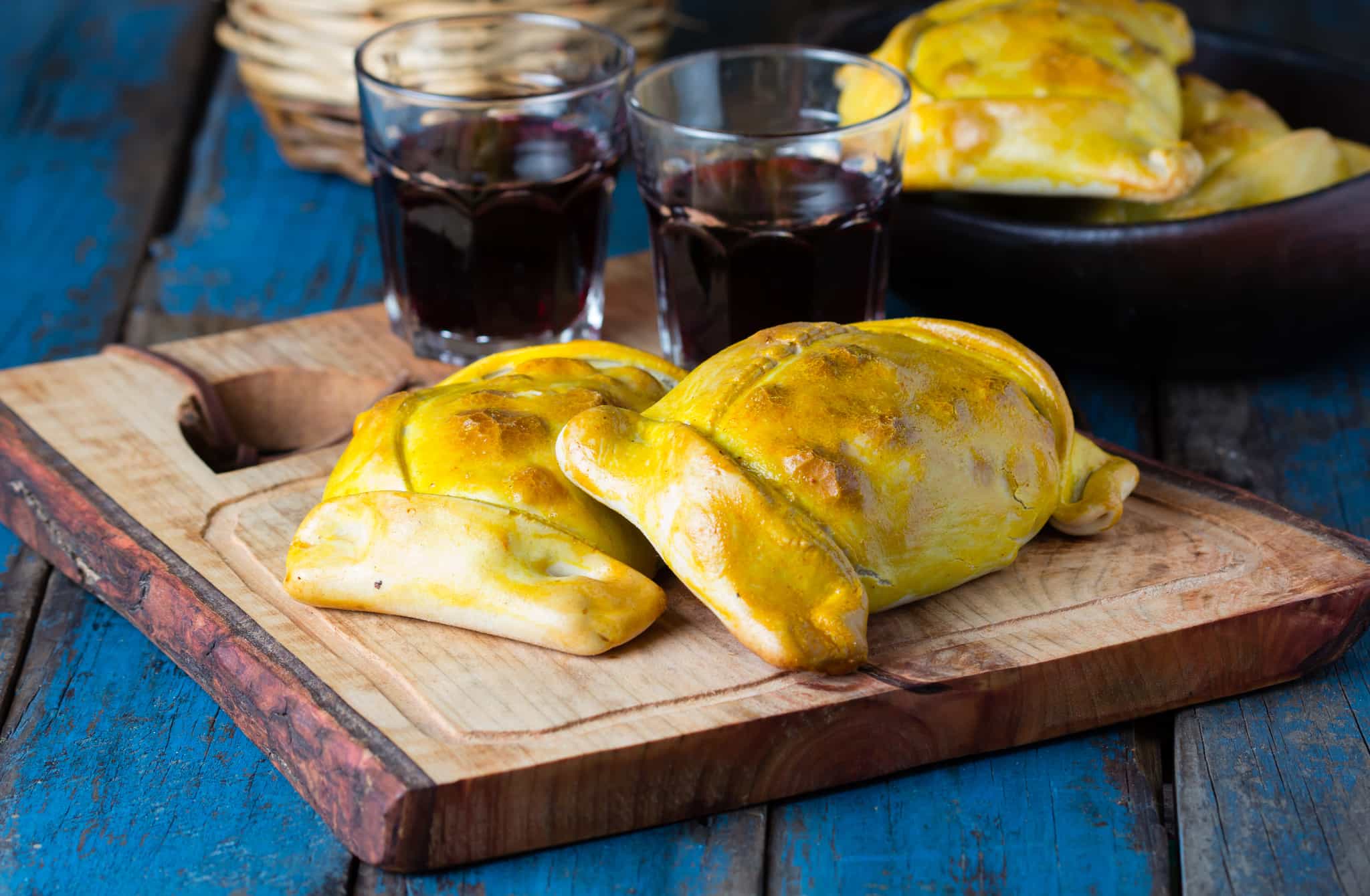Empanada, wine, Chile, Getty