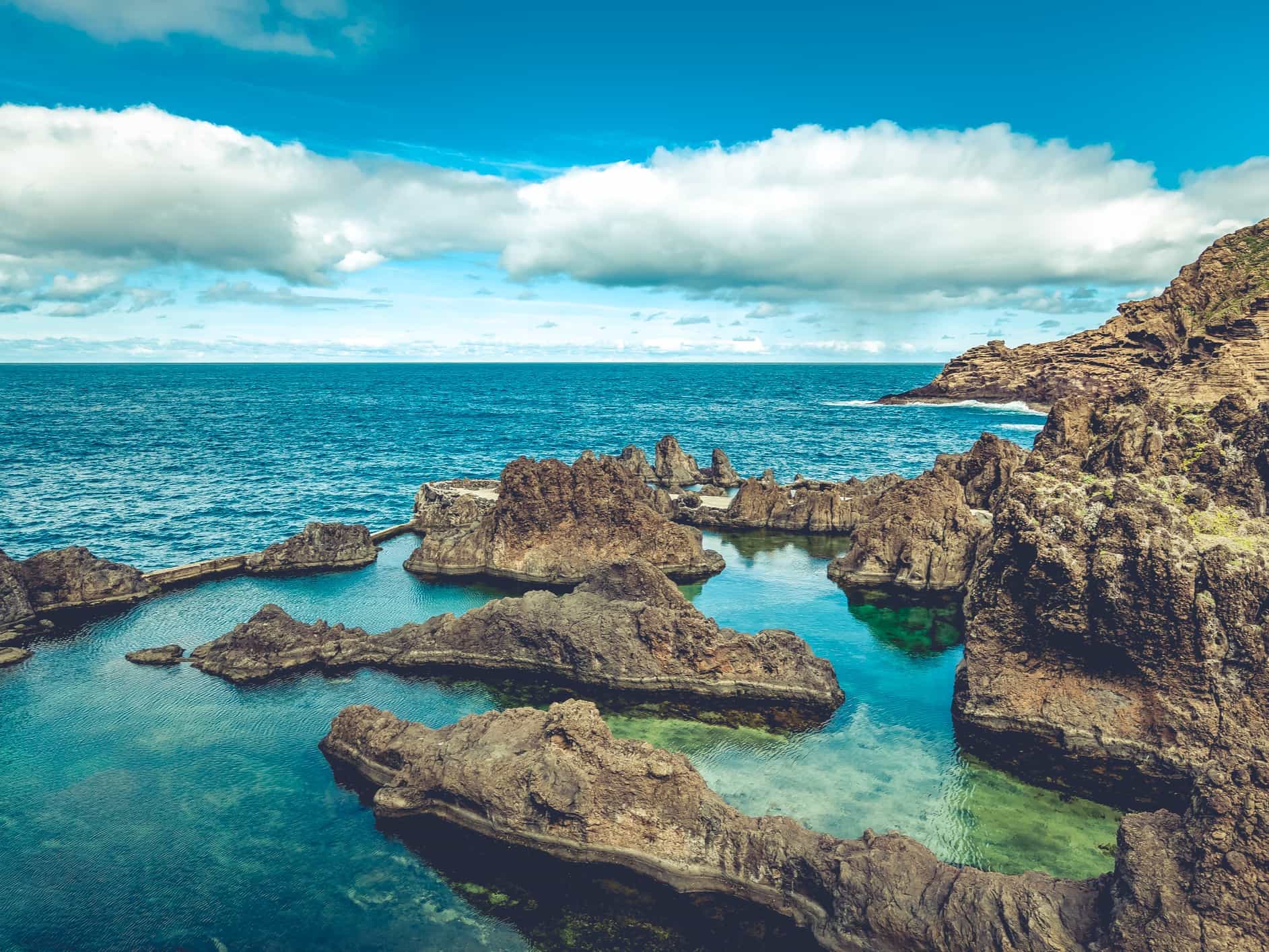 Porto Moniz Pools, Madeira. Photo: GettyImages-892303574