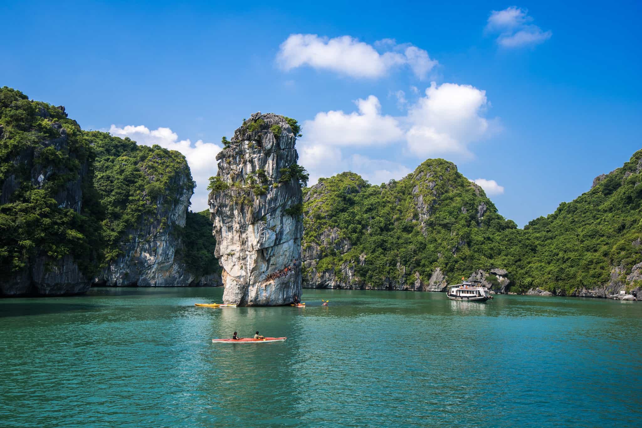 Kayaking in Halong Bay, Vietnam
