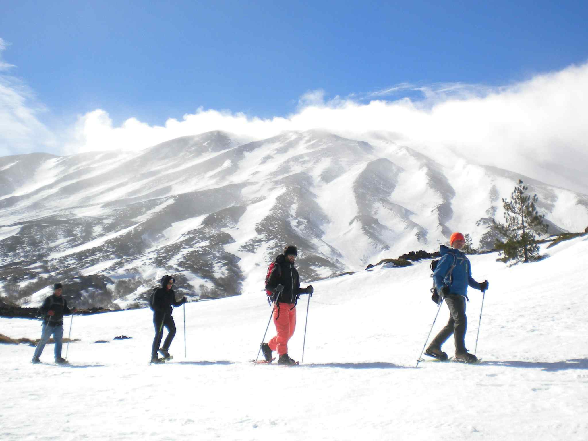 Snowshoeing on Mount Etna. Photo: Host/Mandala Tours