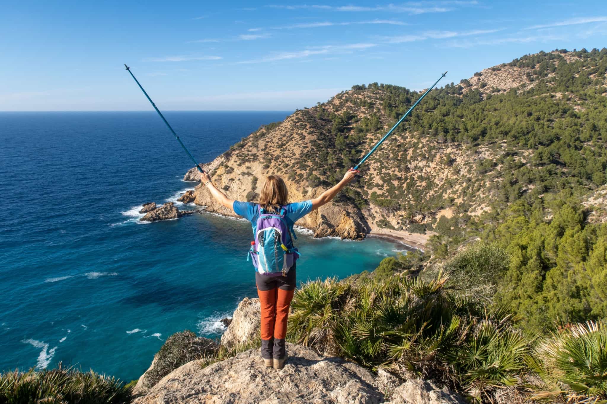 Hiking in Mallorca, Spain.