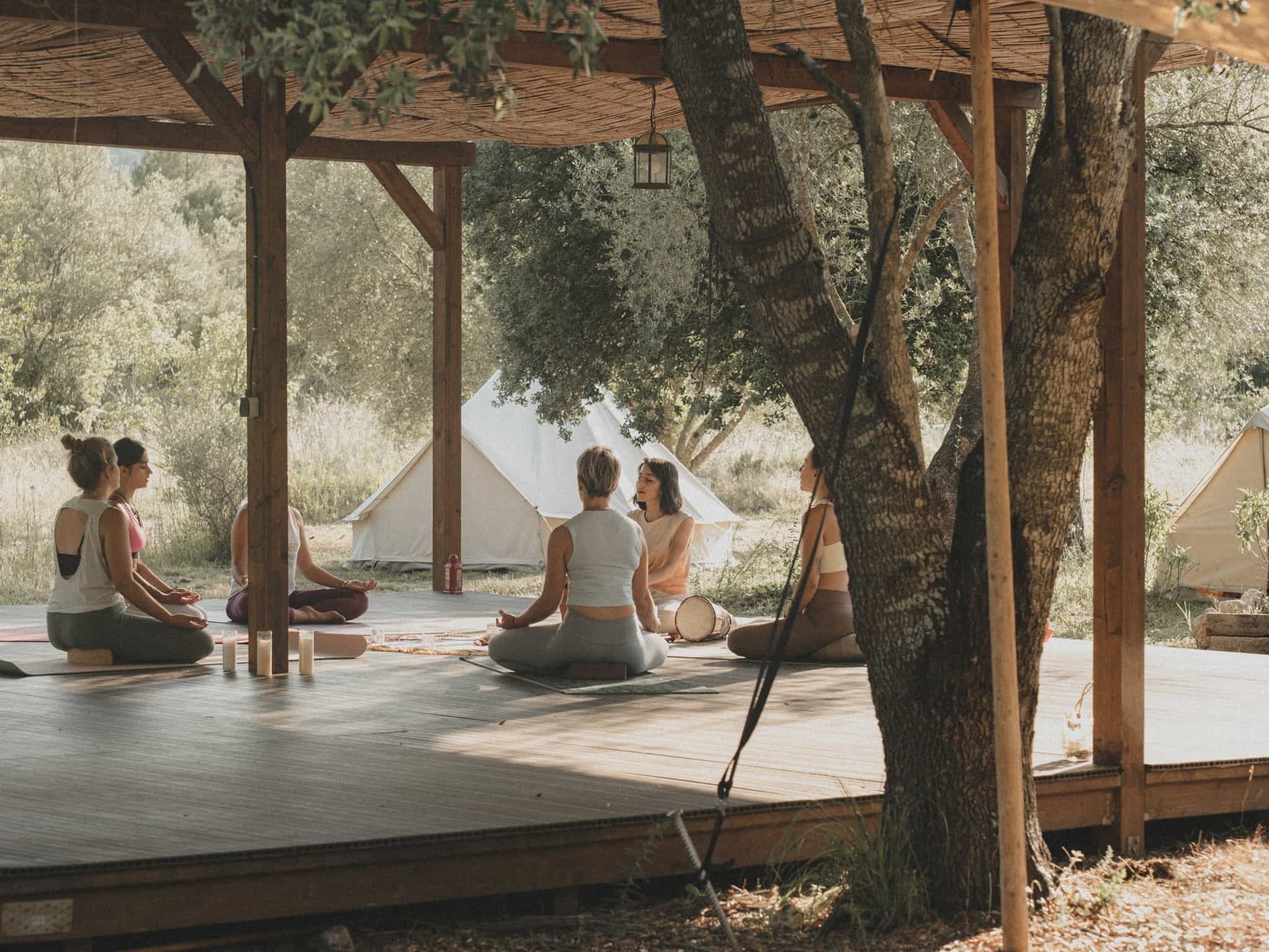 Yoga at Can Torna in Mallorca.