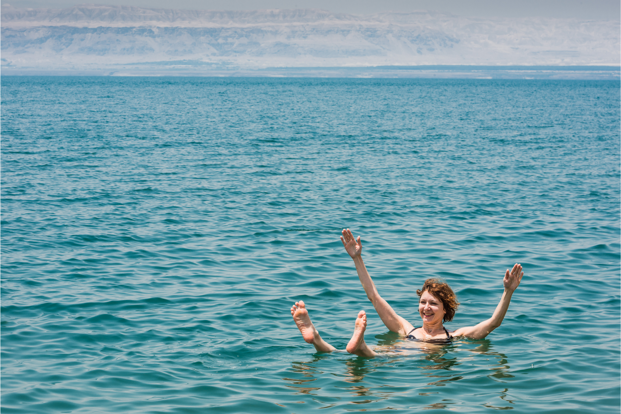 Woman floating in the Dead Sea, Jordan
Canva - https://www.canva.com/photos/MADCAhLNDyo-one-woman-swimming-bathing-in-dead-sea-jordan/