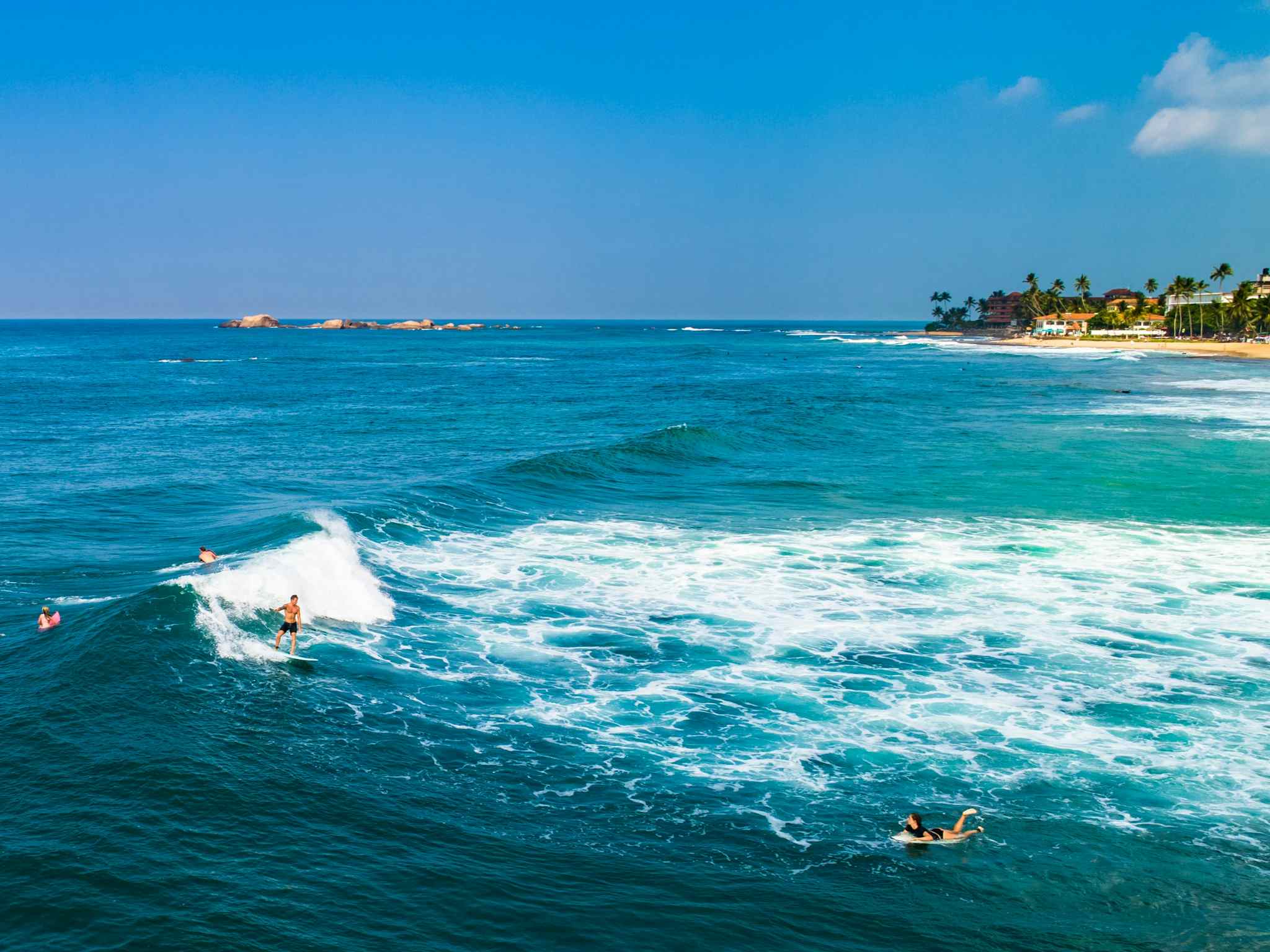Surfing in Sri Lanka. Photo: GettyImages-1131547061