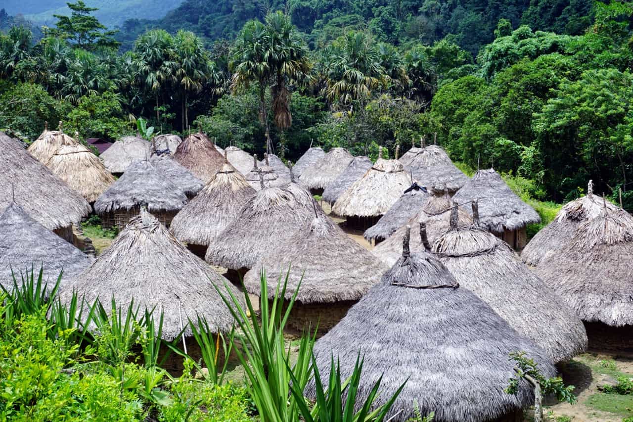 Indigenous Wiwa village on the way to the Lost City, Colombia