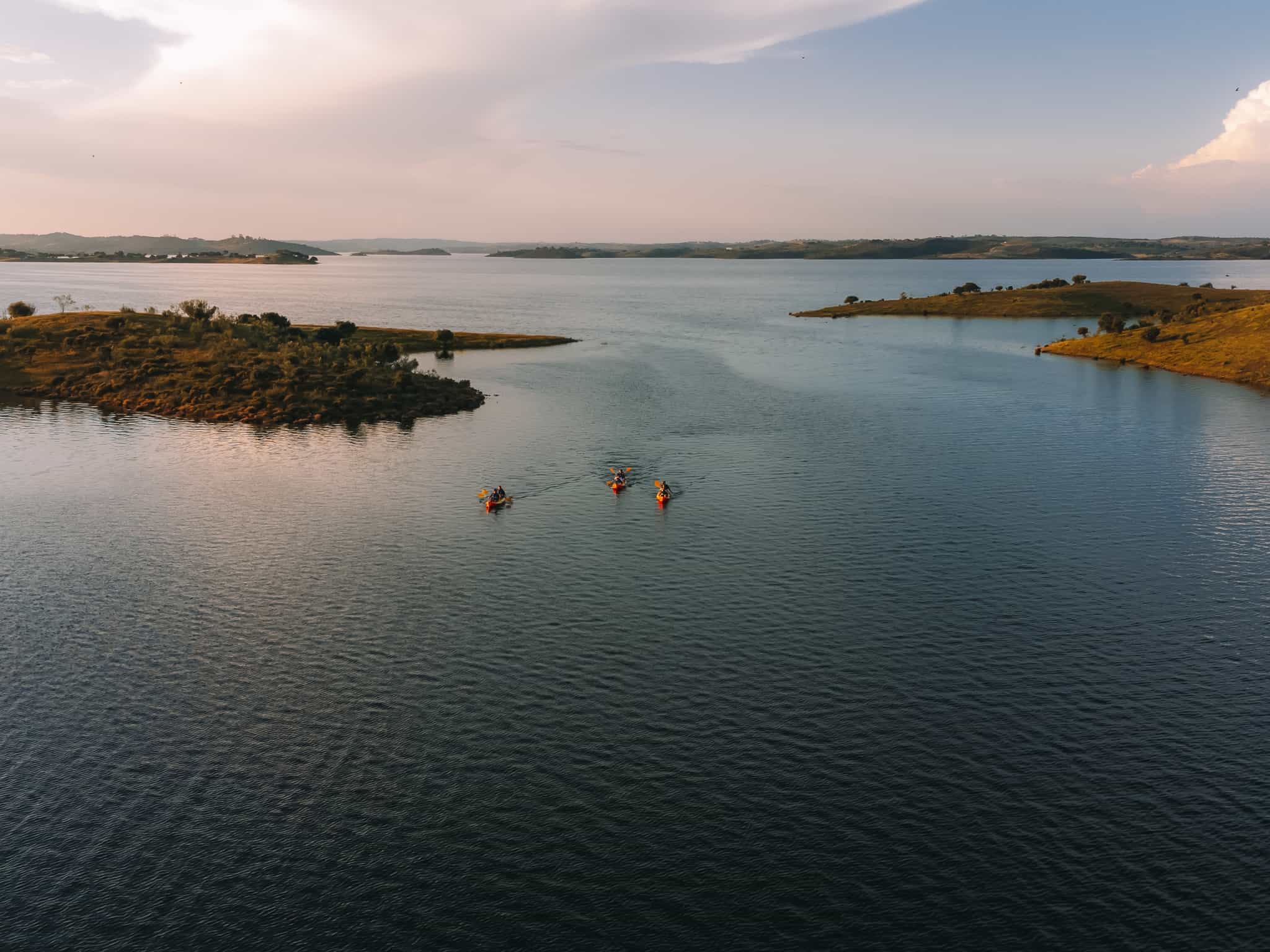 Sunset Kayak Alqueva Lake