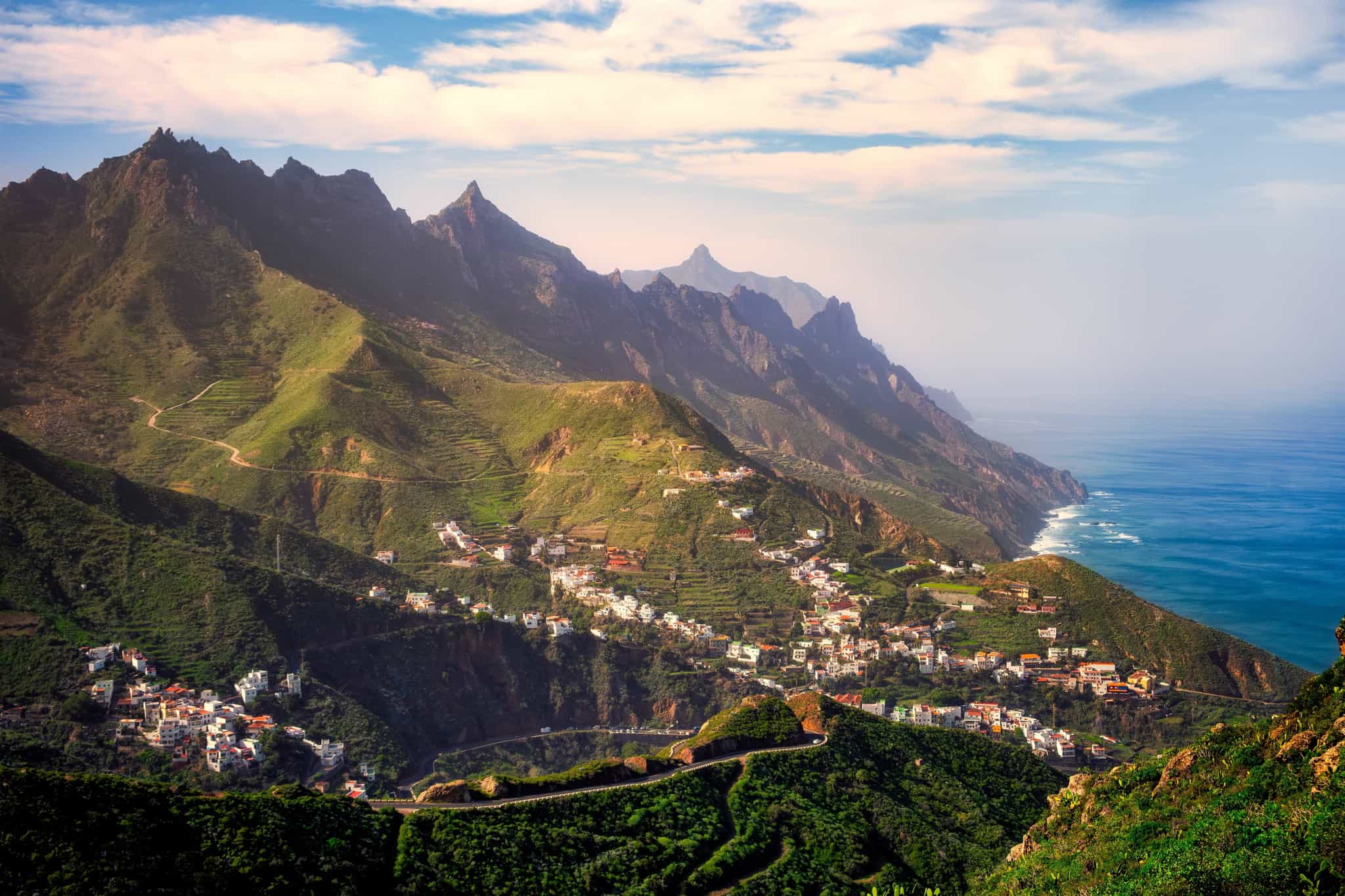 Aerial view of Tenerife, Spain