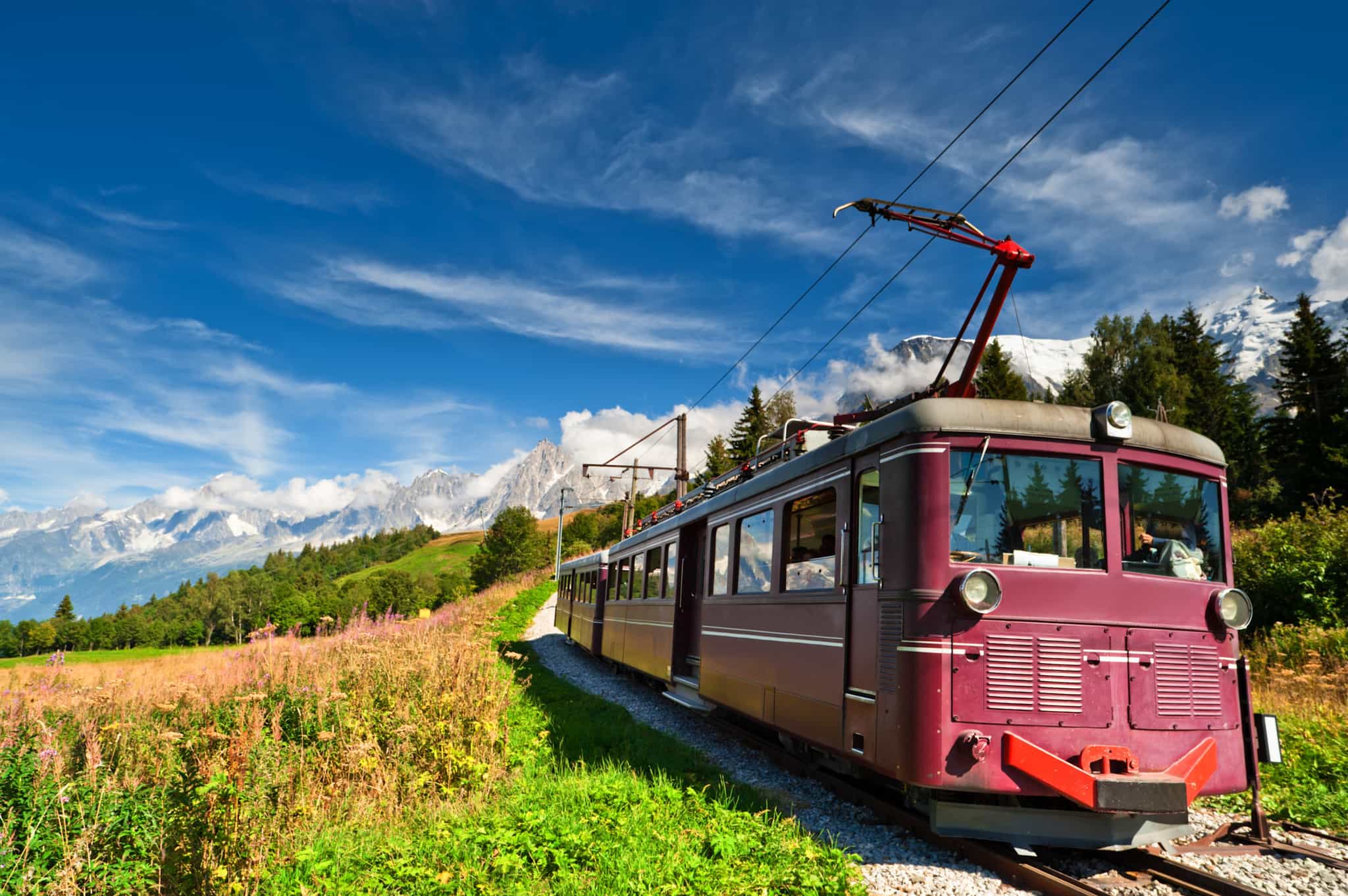 Mountain Train, CHamonix, France. Photo: GettyImages-153724135