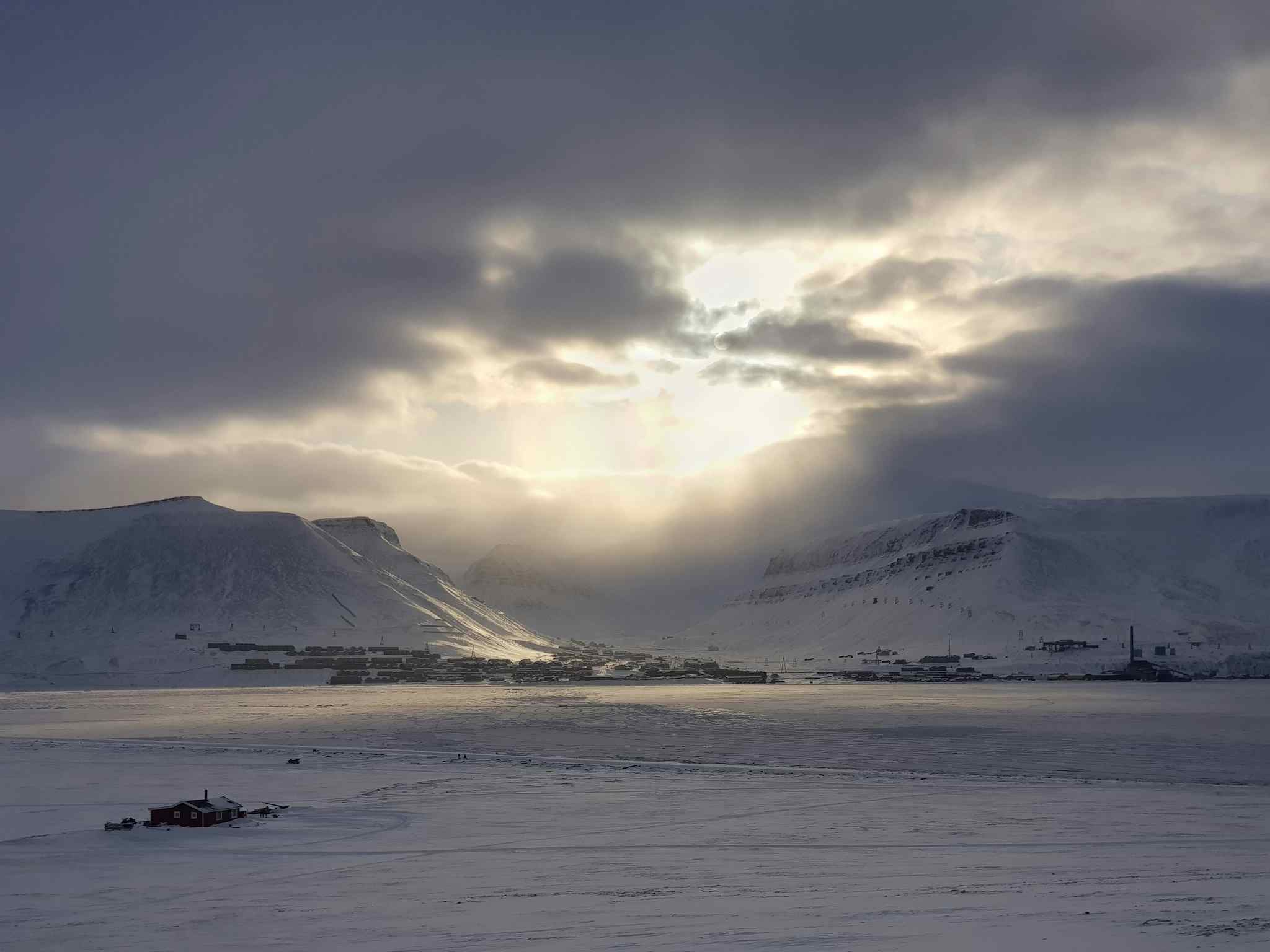 View of Longyearbyen, Svalbard, Norway. Photo: Host/Svalbard Wildlife Adventures
