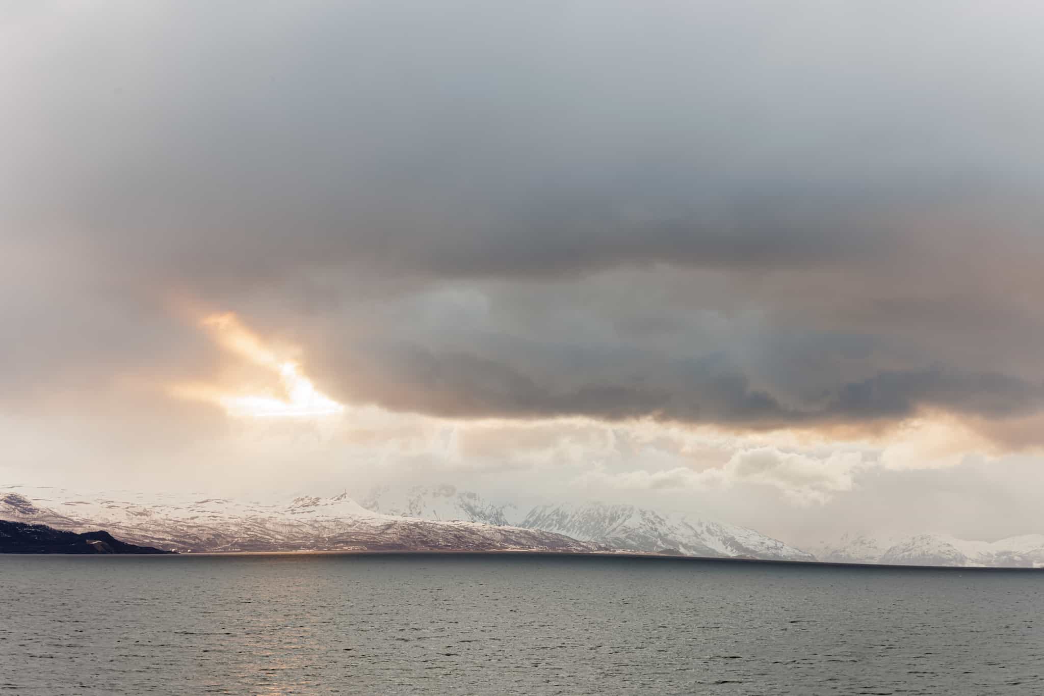 View of Altafjord from Altafjord Gjestegaard in Alta, Norway.