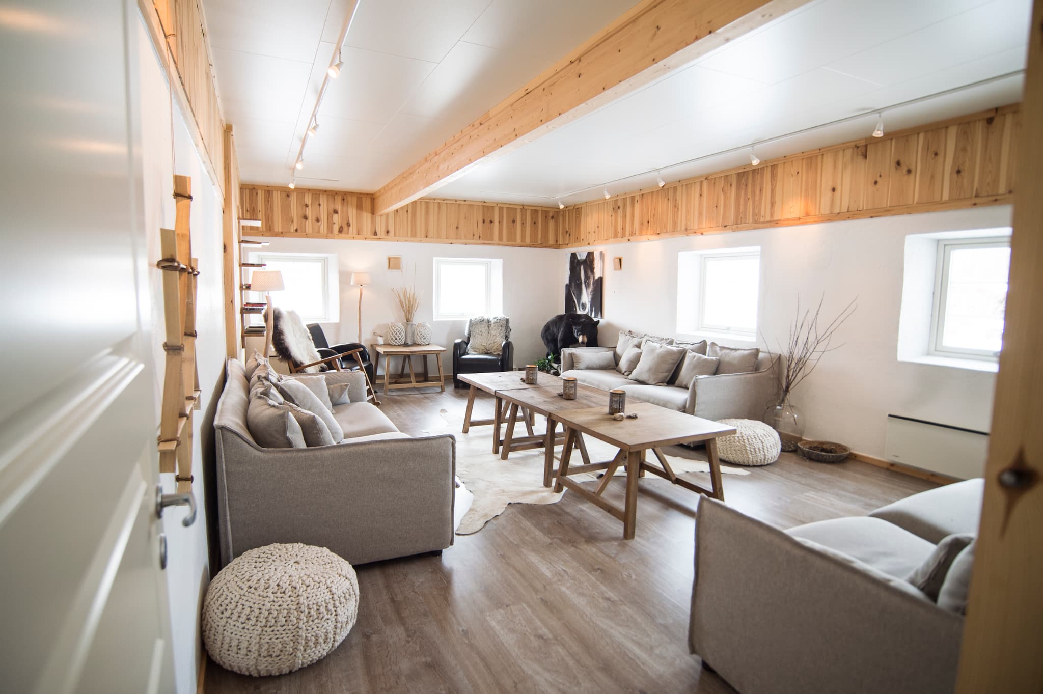 Interior of Cabin in Finnmark, Norway