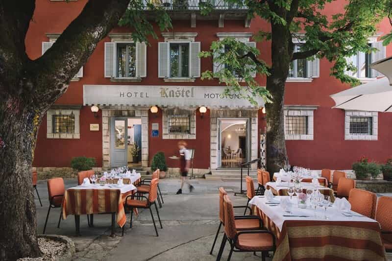 Exterior of Hotel Kastel in Motovun