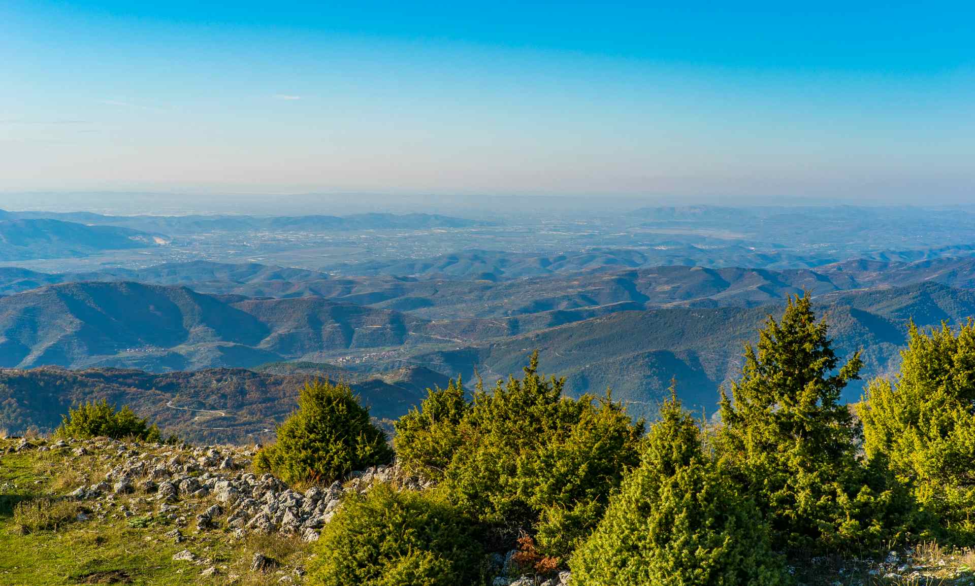 View from Tormorr Mountains, Albania. Photo: Host/Albania Rafting