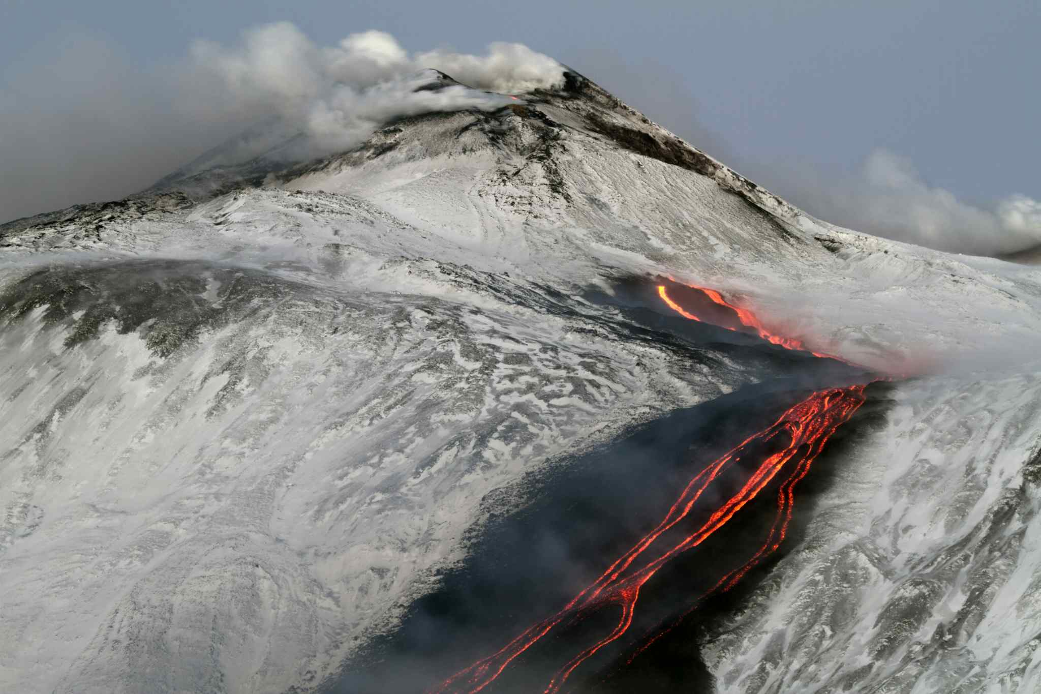 Eruption on Mount Etna, Sicily. Photo: GettyImages-517643793