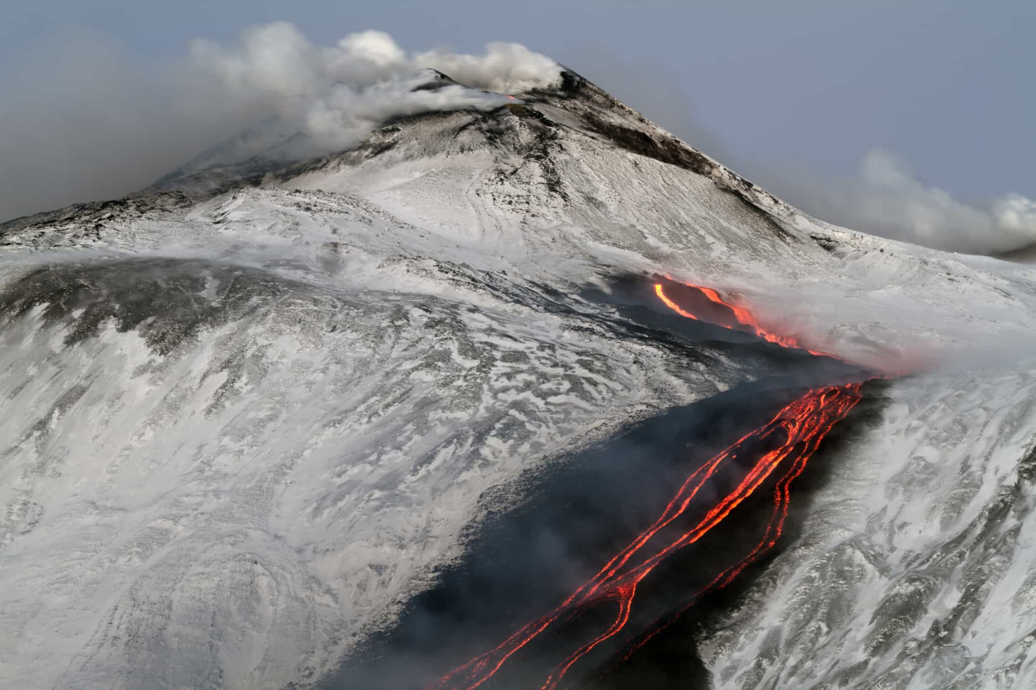 Eruption on Mount Etna, Sicily. Photo: GettyImages-517643793