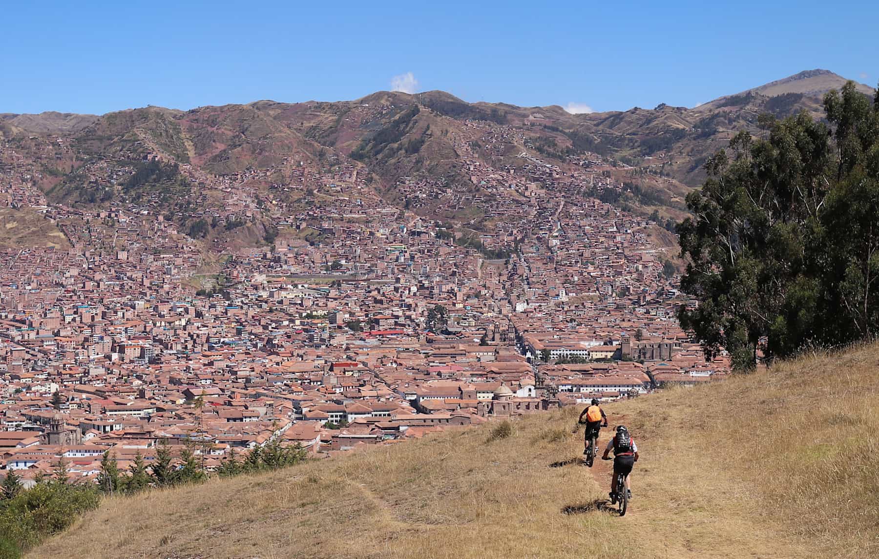 Biking around the outskirts of Cusco, peru