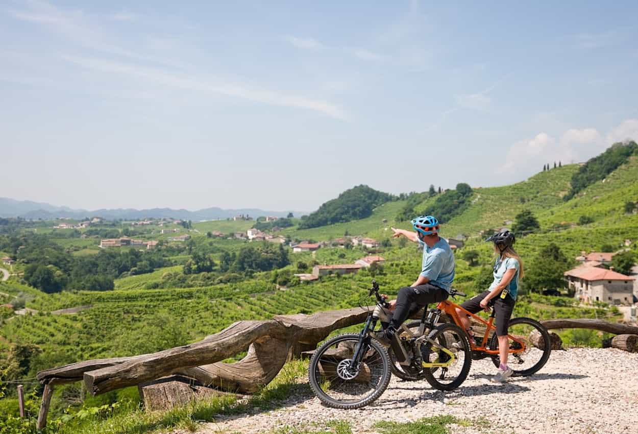 e-biking Prosecco Hills.