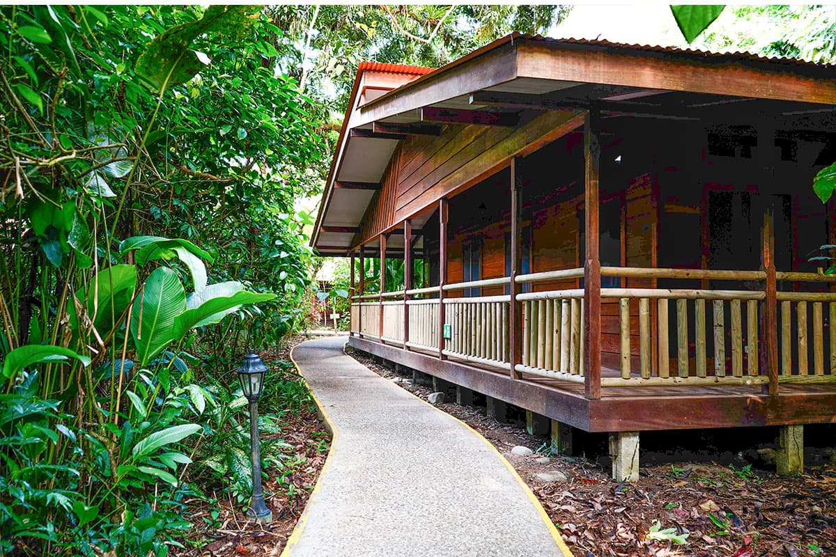 Pachira Lodge walkway, Tortuguero.