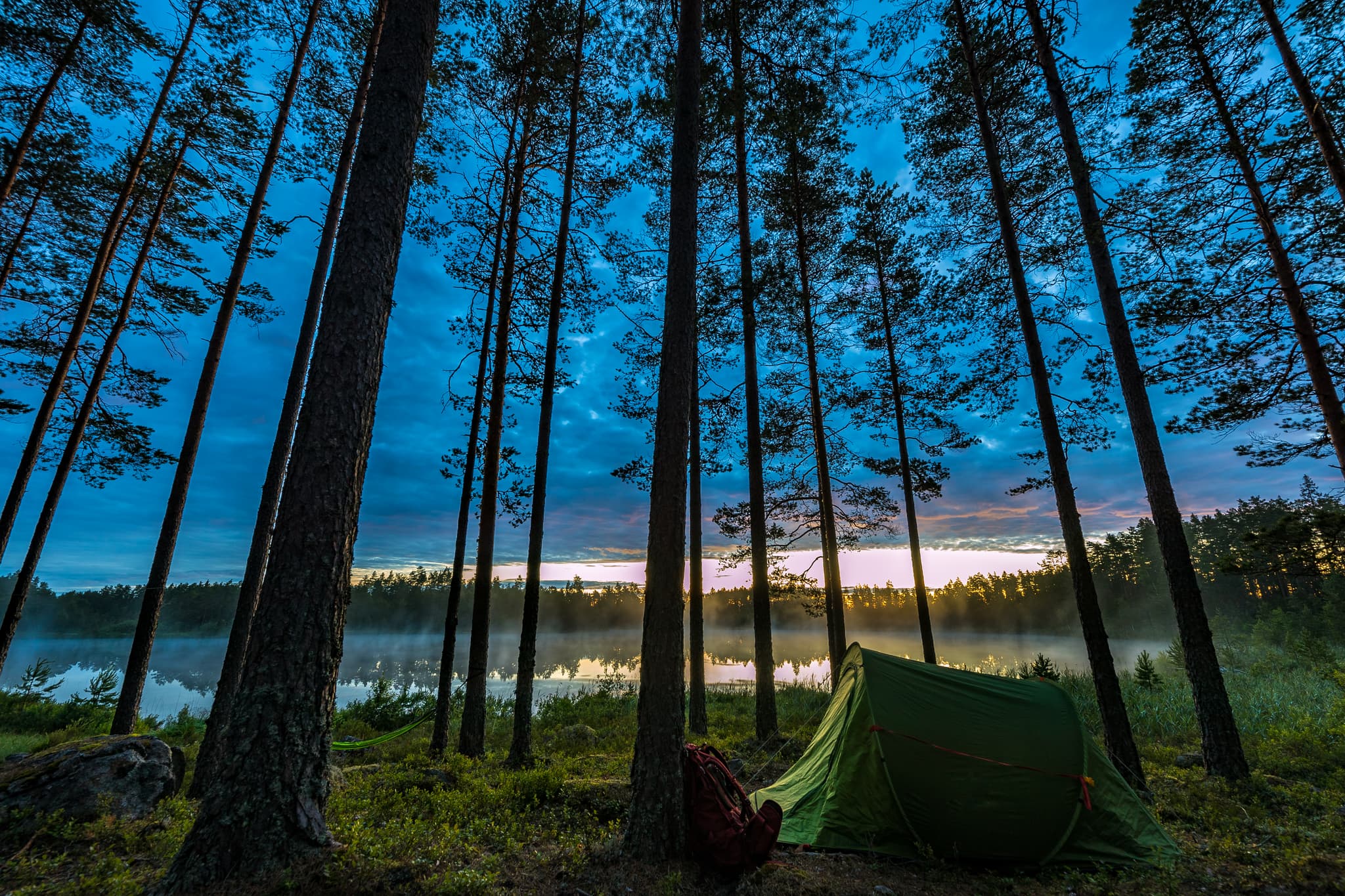 Wild camping Sweden