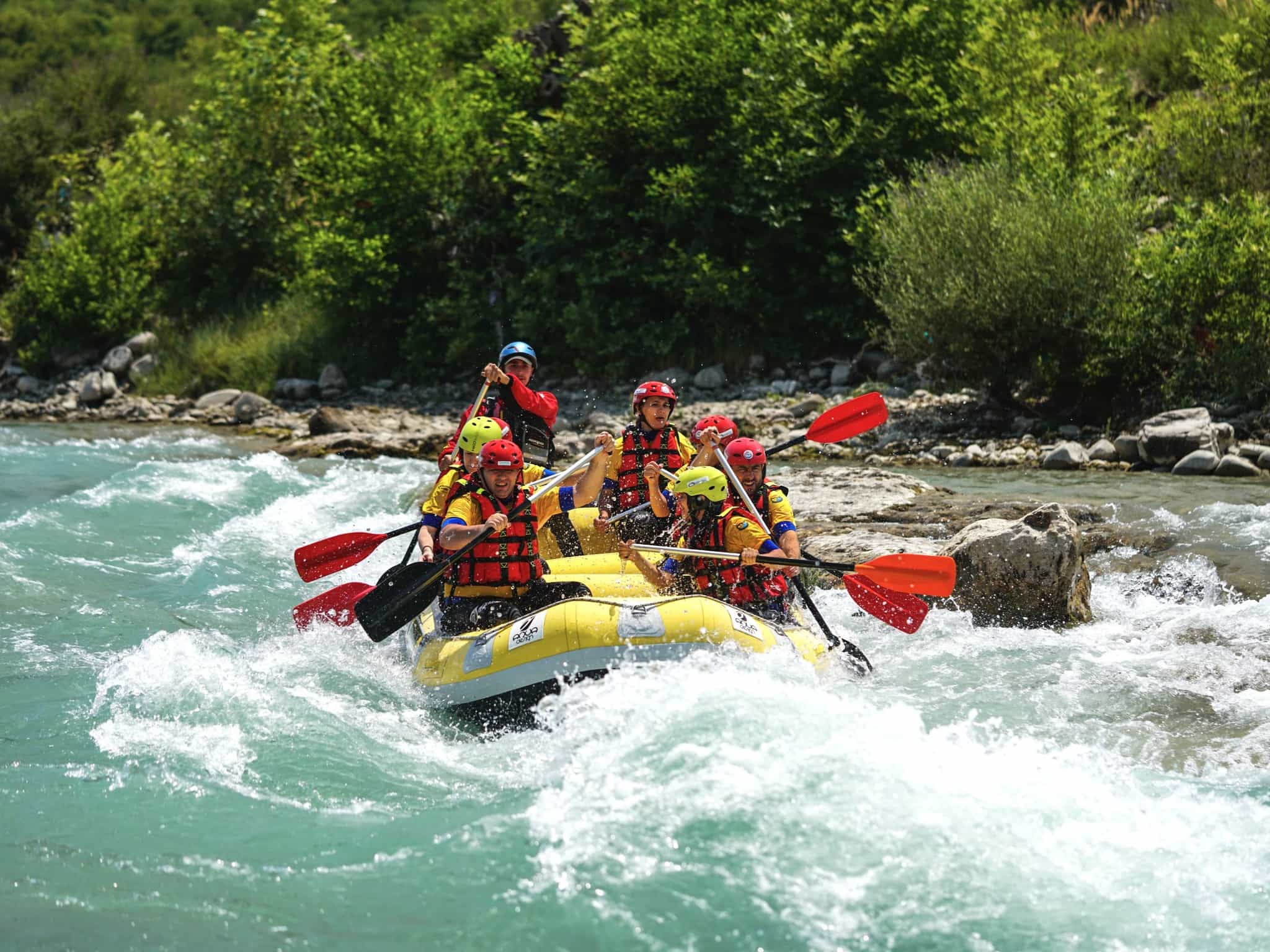 Rafting on Vjosa River, Albania. Photo: Host/Albania Rafting