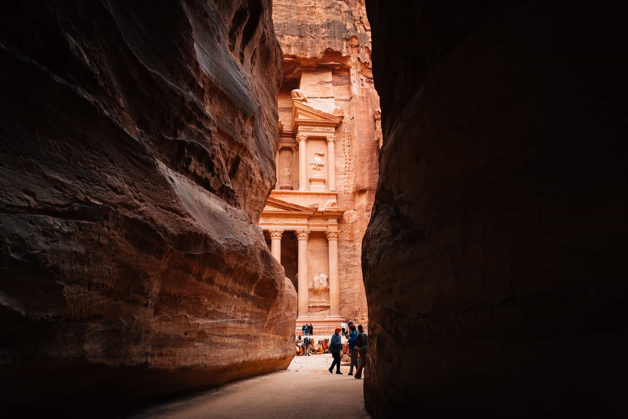 The 'backdoor' entrance to Petra, Jordan.