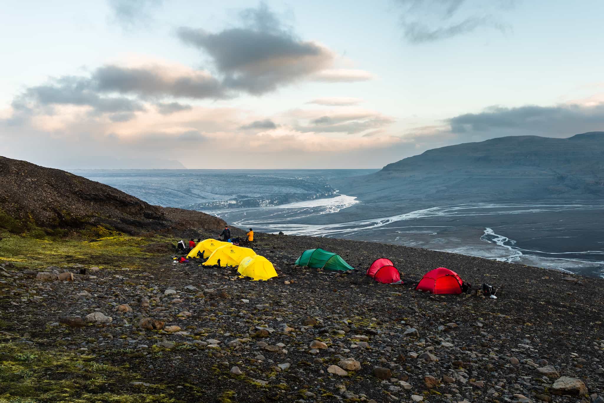 Wild camping, Skaftafell National Park, Iceland. Photo: Host/Icelandic Mountain Guides