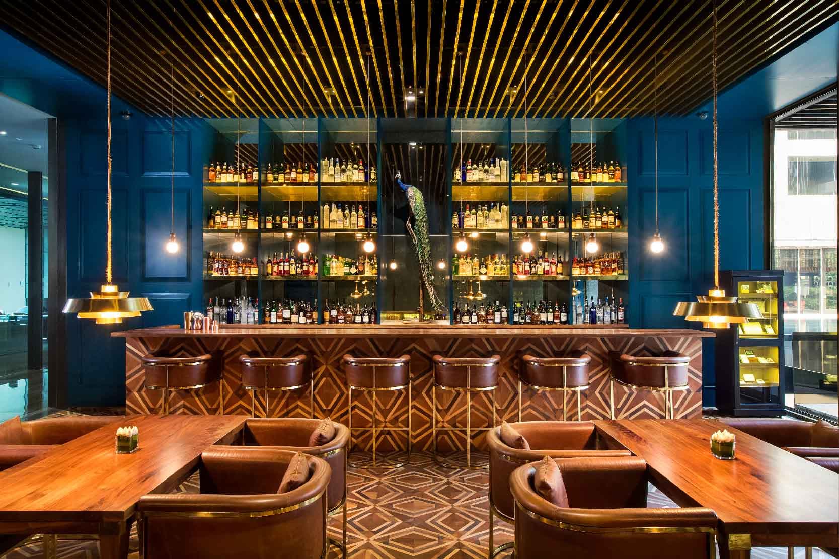 Bar, Roseate House, Delhi.