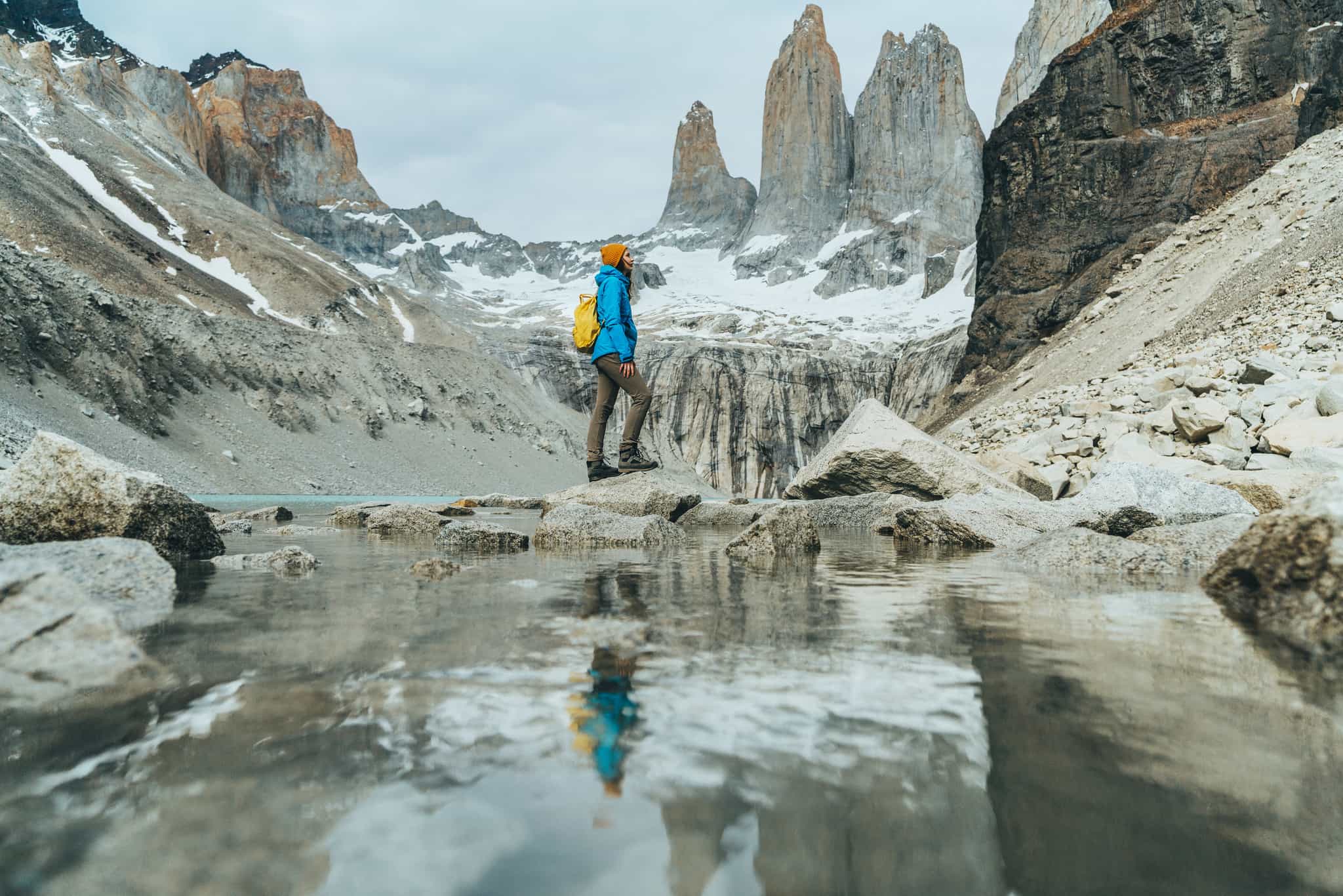 Towers, Viewpoint, Torres del Paine, Chile, Getty