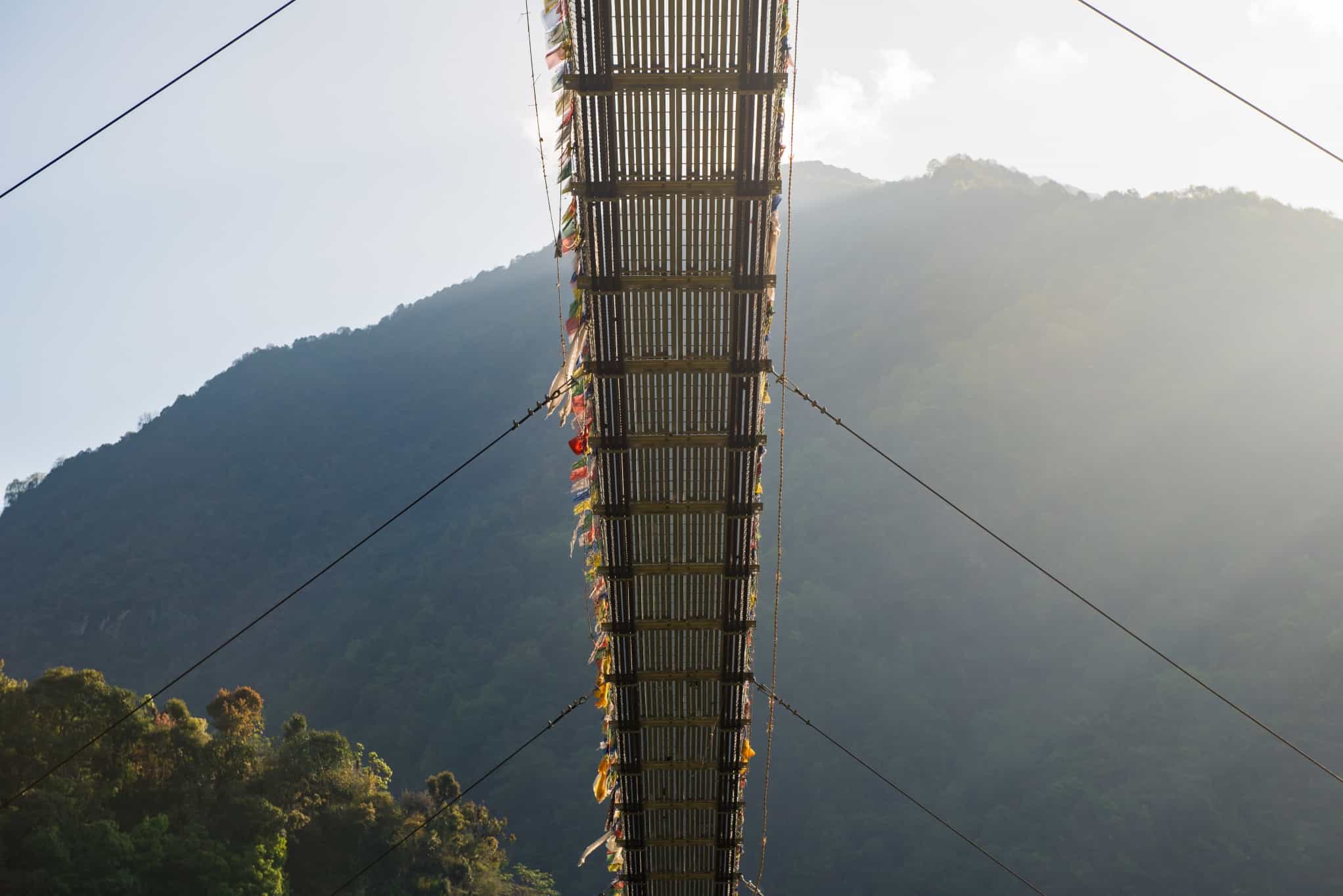 Bridge to Jhinu Danda village. Photo: GettyImages-1174912586