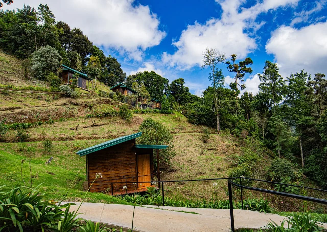 Room exterior at Hotel Gema del Bosque, San Gerardo de Dota.