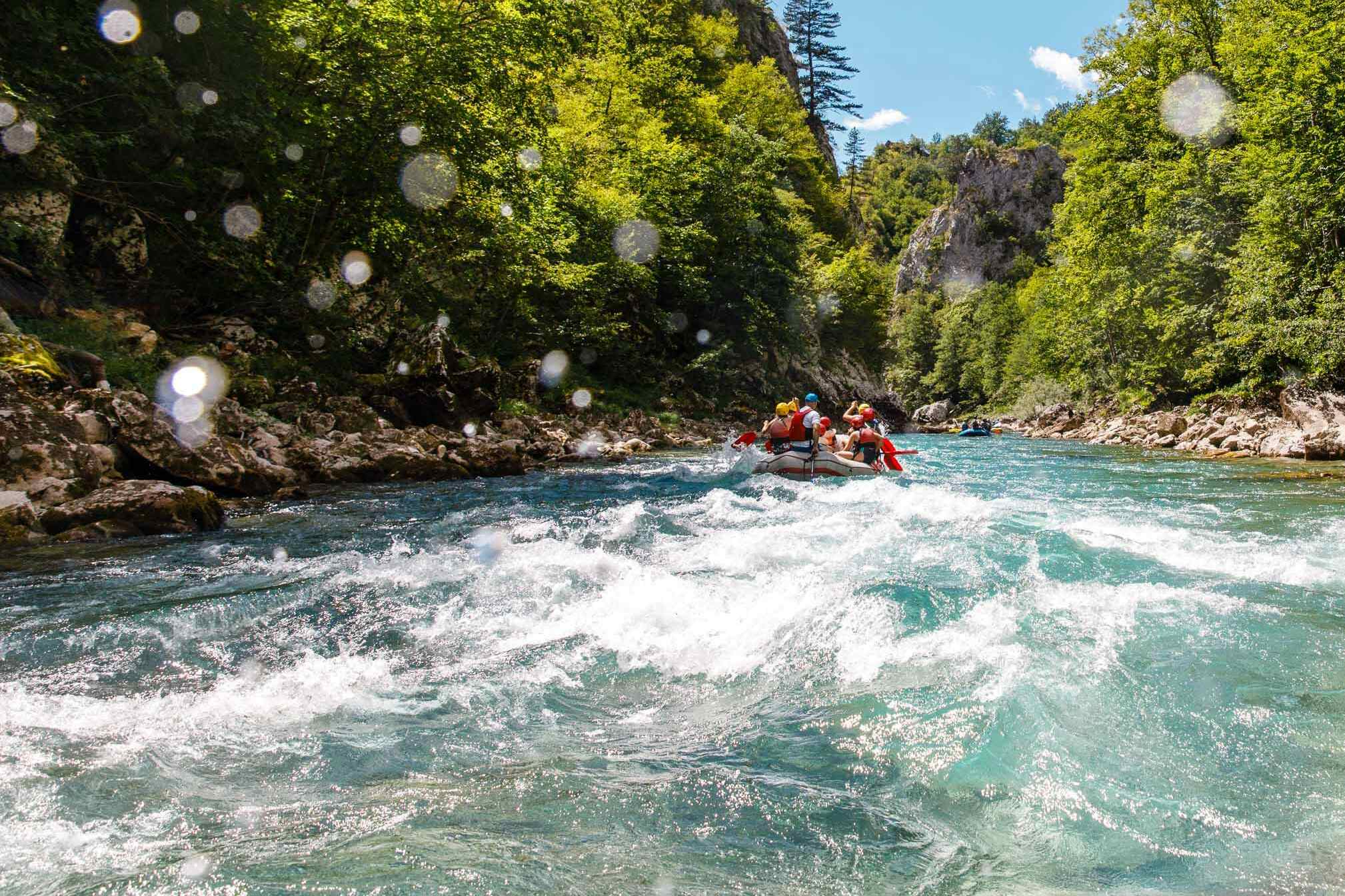 Rafting the Tara River, Montenegro. Photo: Commissioned/Arron Leppard