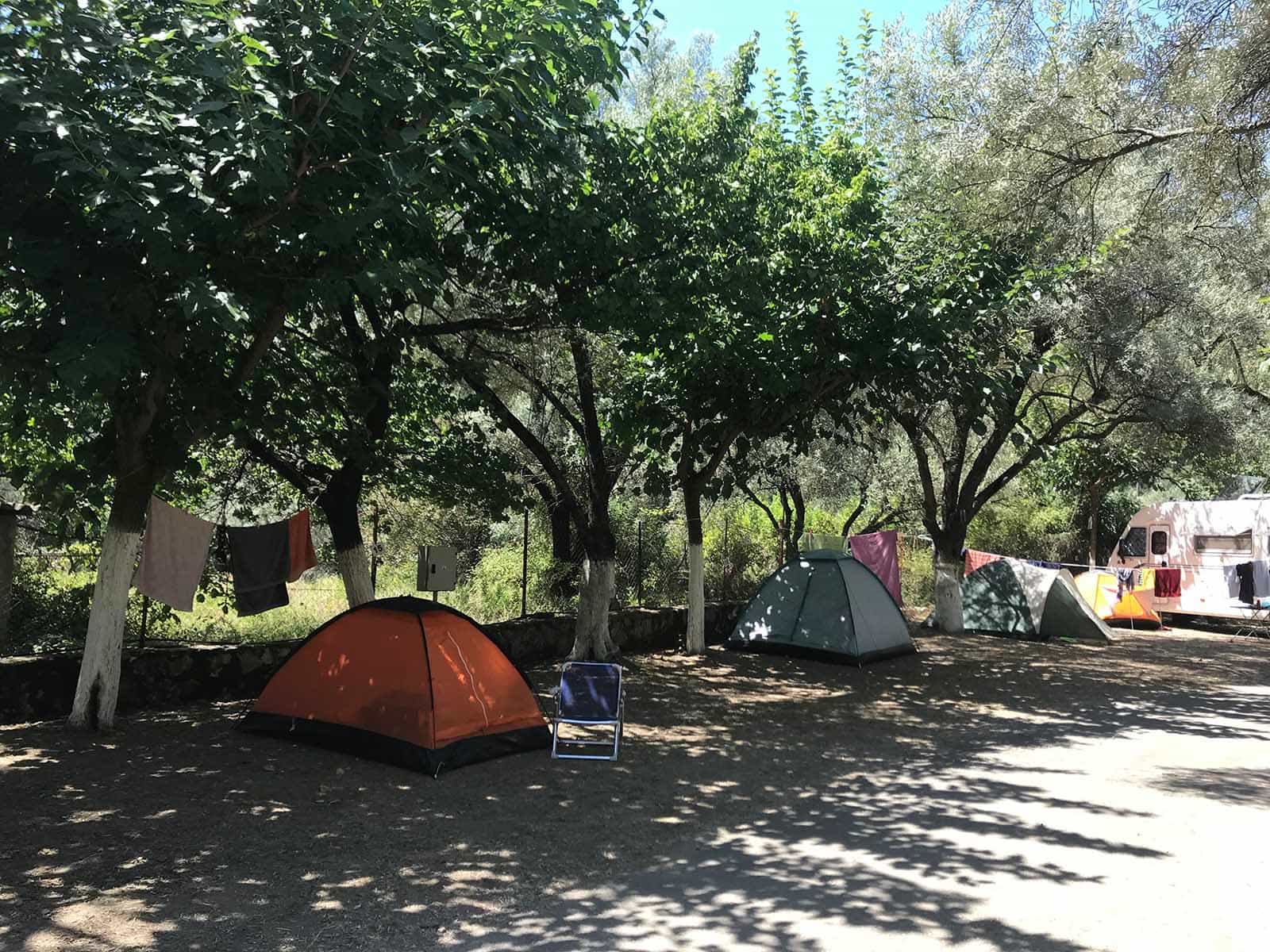 Mikros Gialos Bay Fixed Camping, Lefkada, Greece